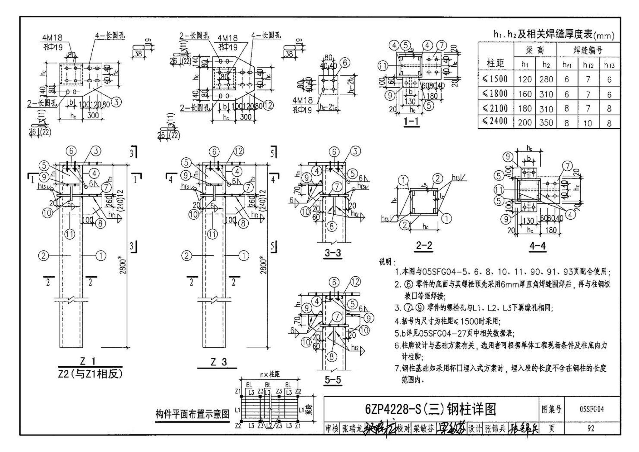 05SFJ05、05SFG04--防空地下室室外出入口部钢结构装配式防倒塌棚架 建筑、结构(设计、加工)合订本