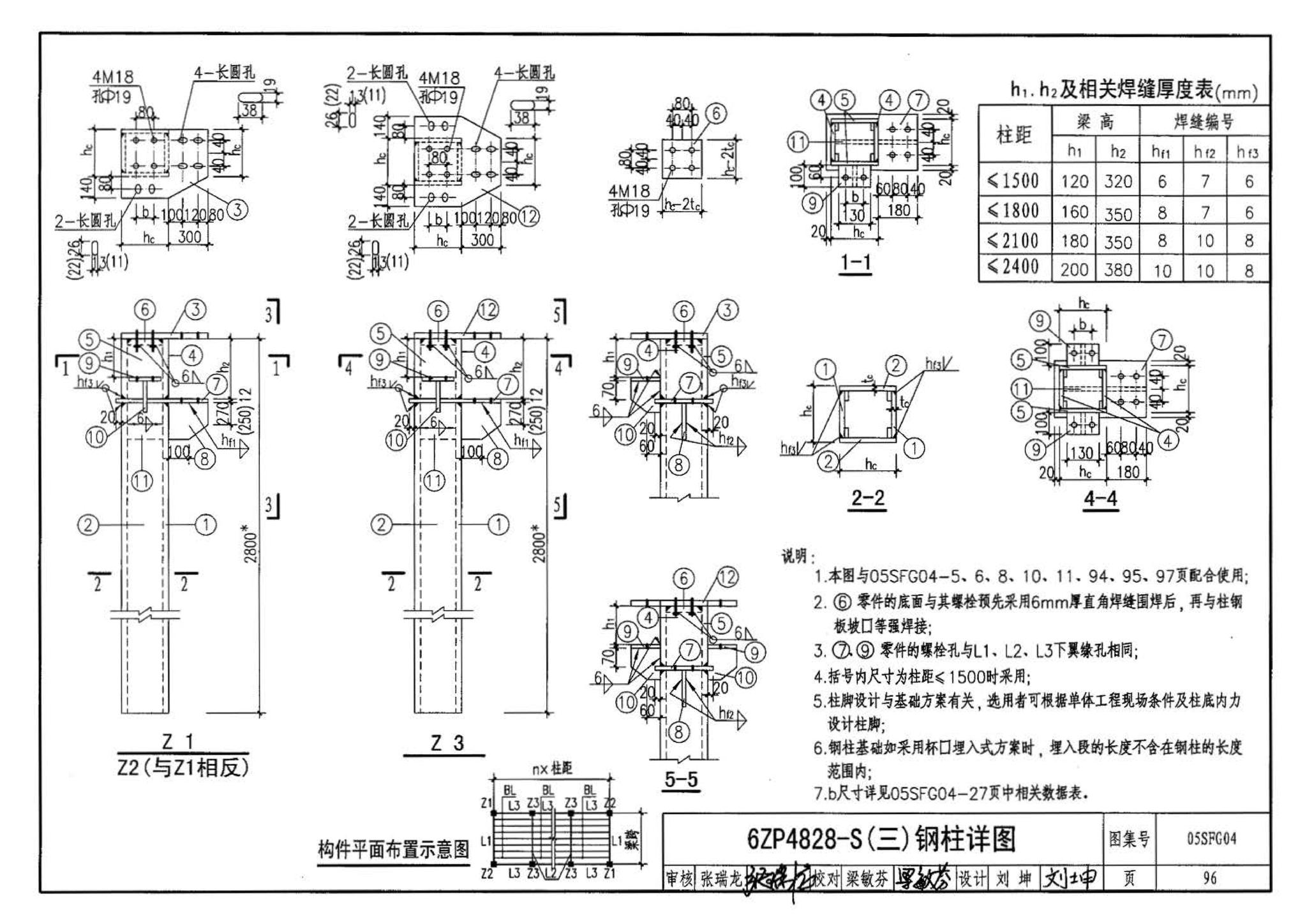 05SFJ05、05SFG04--防空地下室室外出入口部钢结构装配式防倒塌棚架 建筑、结构(设计、加工)合订本