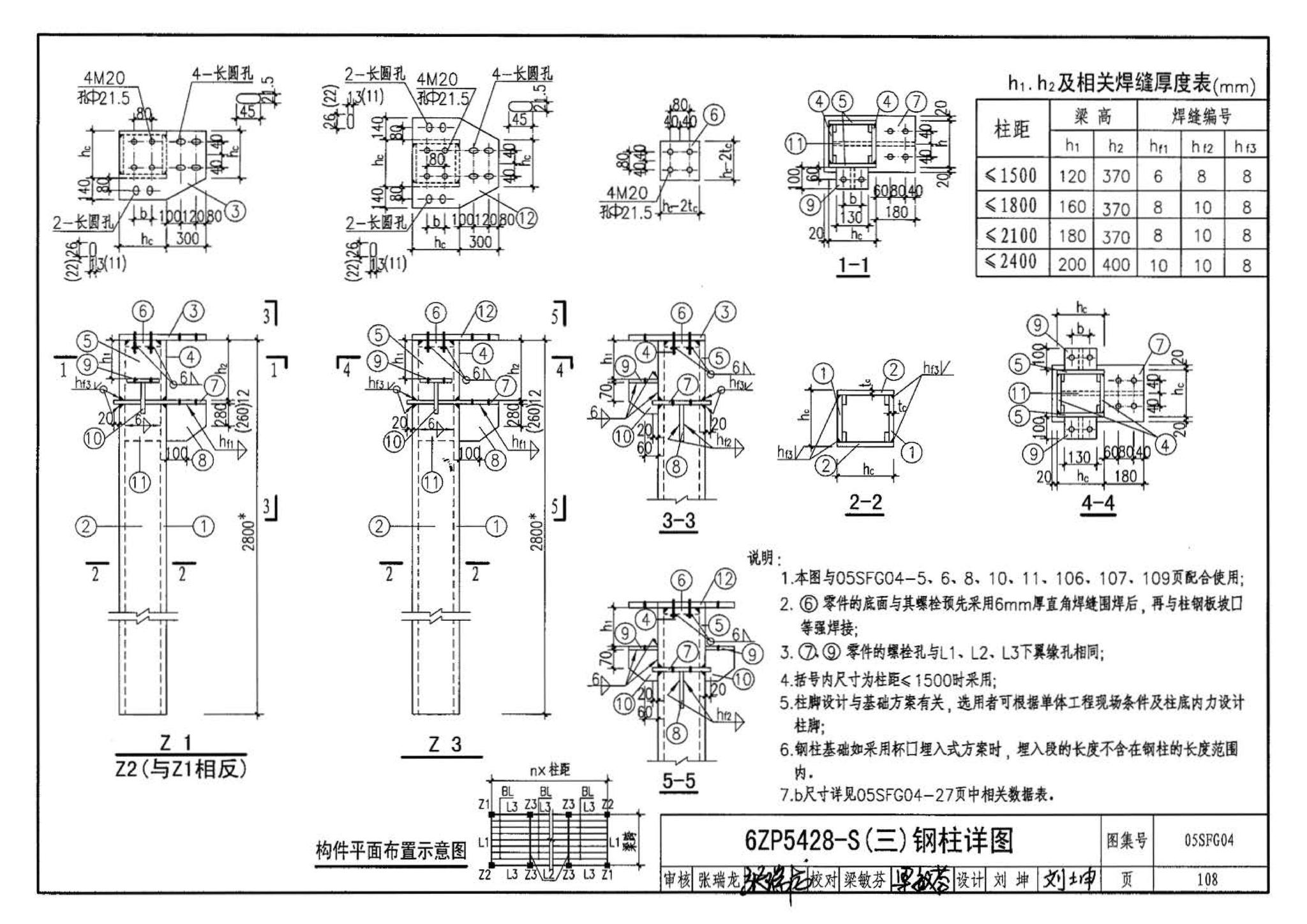 05SFJ05、05SFG04--防空地下室室外出入口部钢结构装配式防倒塌棚架 建筑、结构(设计、加工)合订本