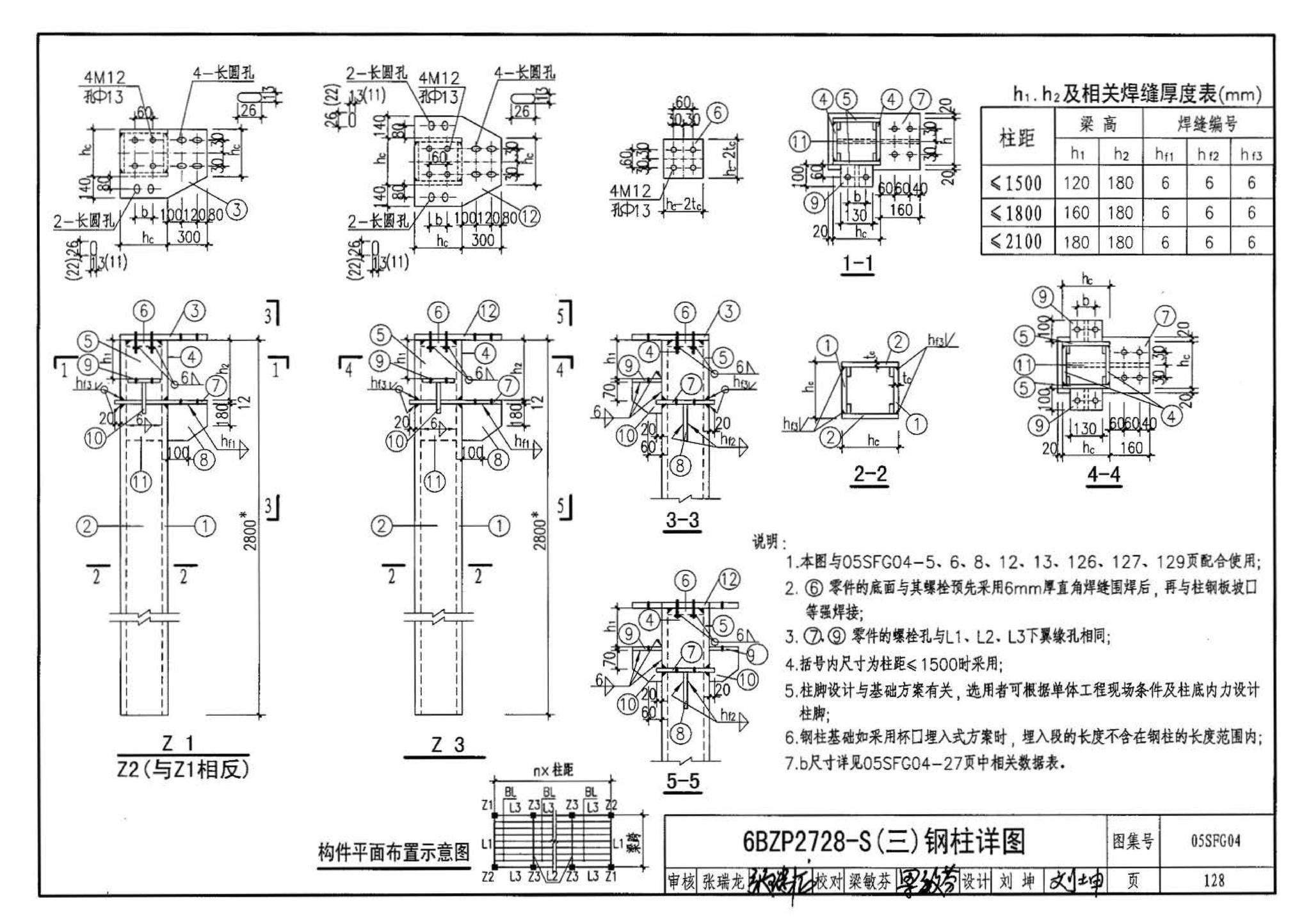 05SFJ05、05SFG04--防空地下室室外出入口部钢结构装配式防倒塌棚架 建筑、结构(设计、加工)合订本