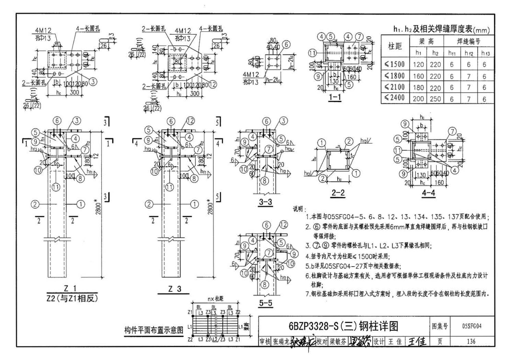 05SFJ05、05SFG04--防空地下室室外出入口部钢结构装配式防倒塌棚架 建筑、结构(设计、加工)合订本