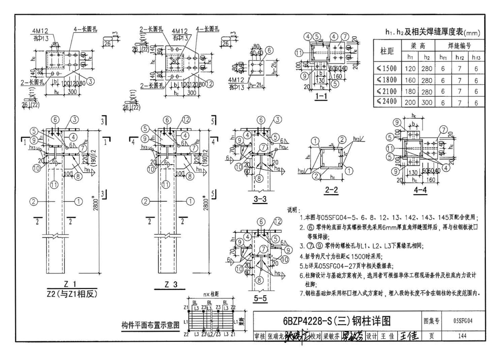 05SFJ05、05SFG04--防空地下室室外出入口部钢结构装配式防倒塌棚架 建筑、结构(设计、加工)合订本