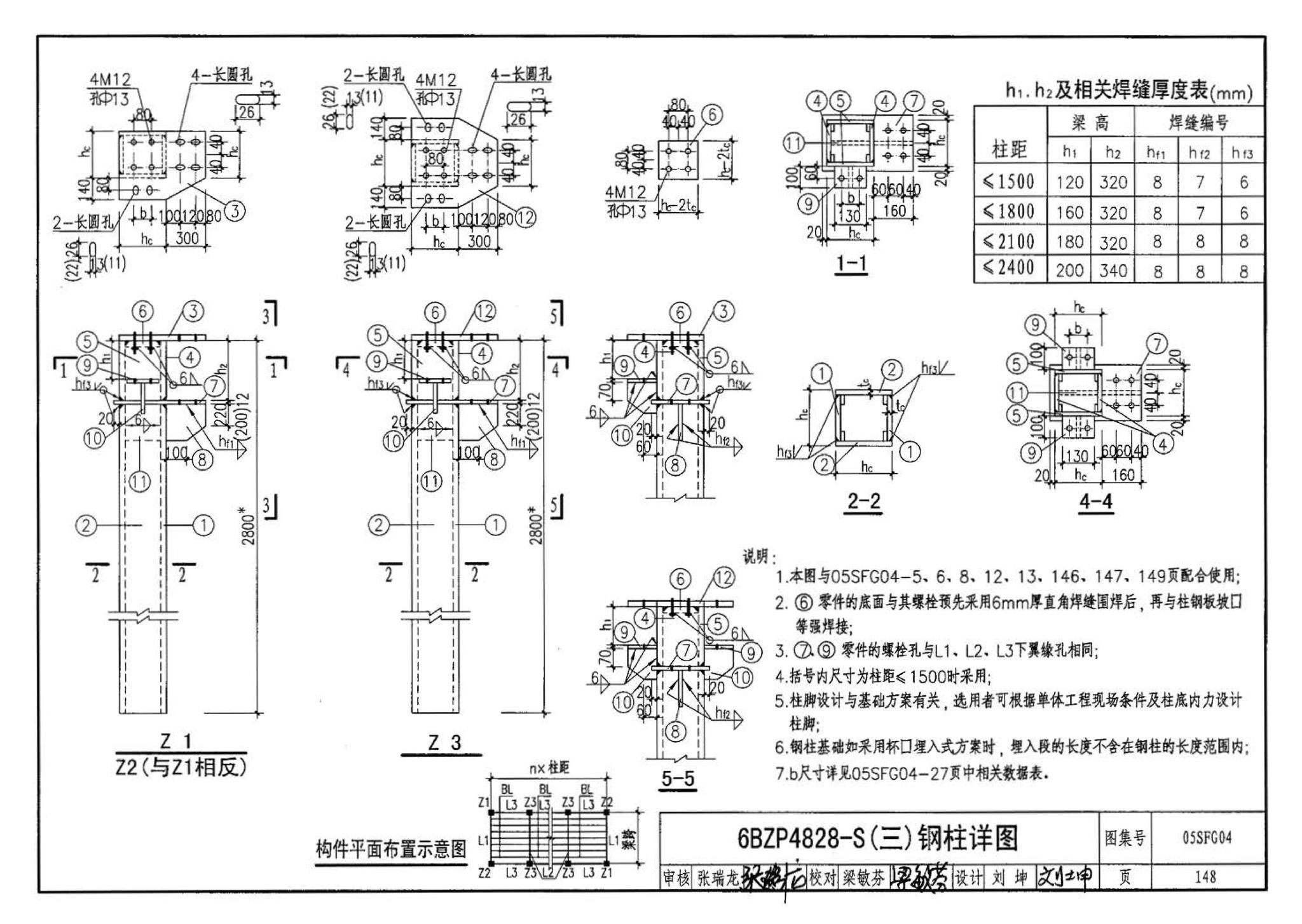 05SFJ05、05SFG04--防空地下室室外出入口部钢结构装配式防倒塌棚架 建筑、结构(设计、加工)合订本