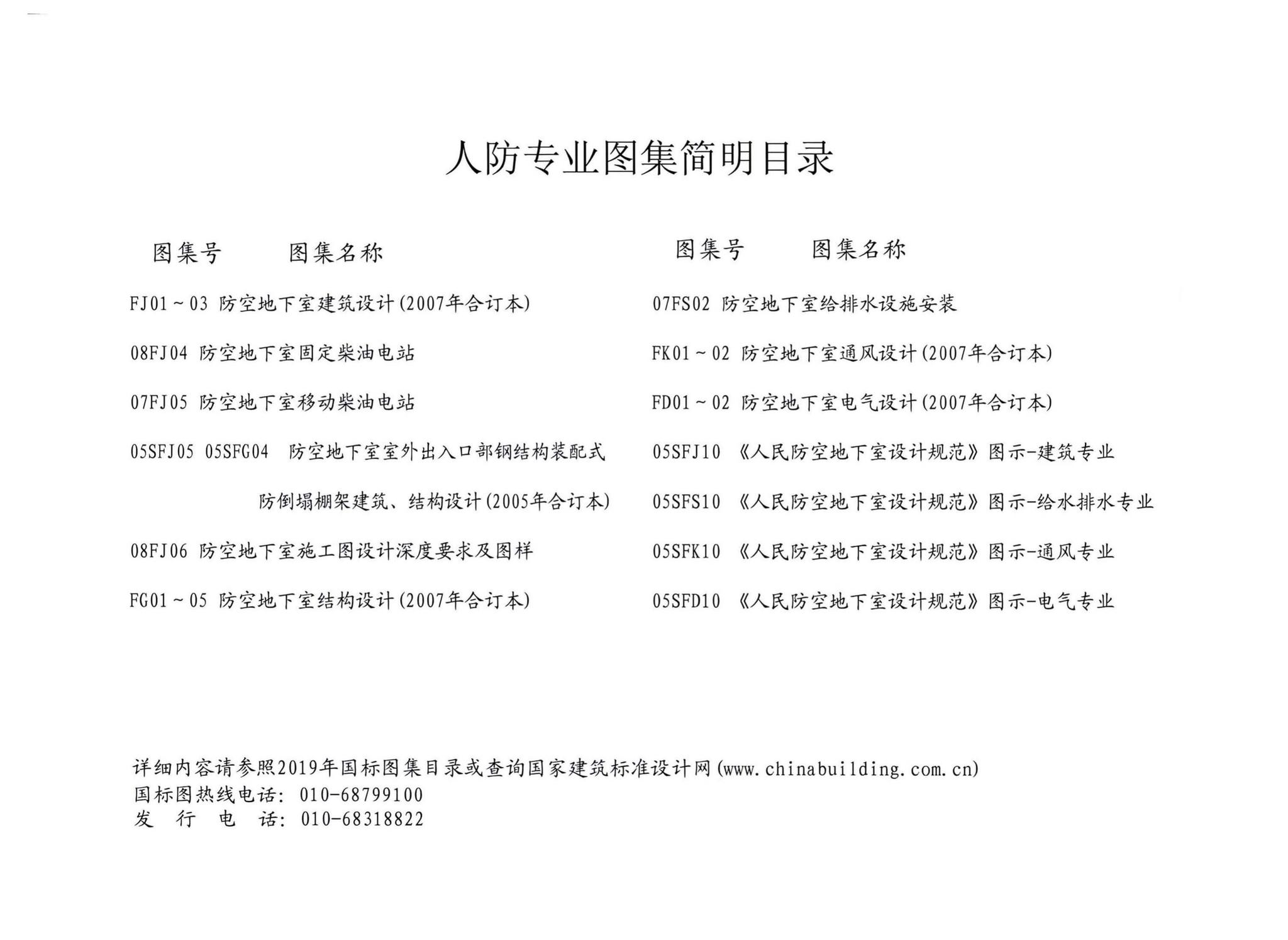 05SFJ10--《人民防空地下室设计规范》图示－建筑专业