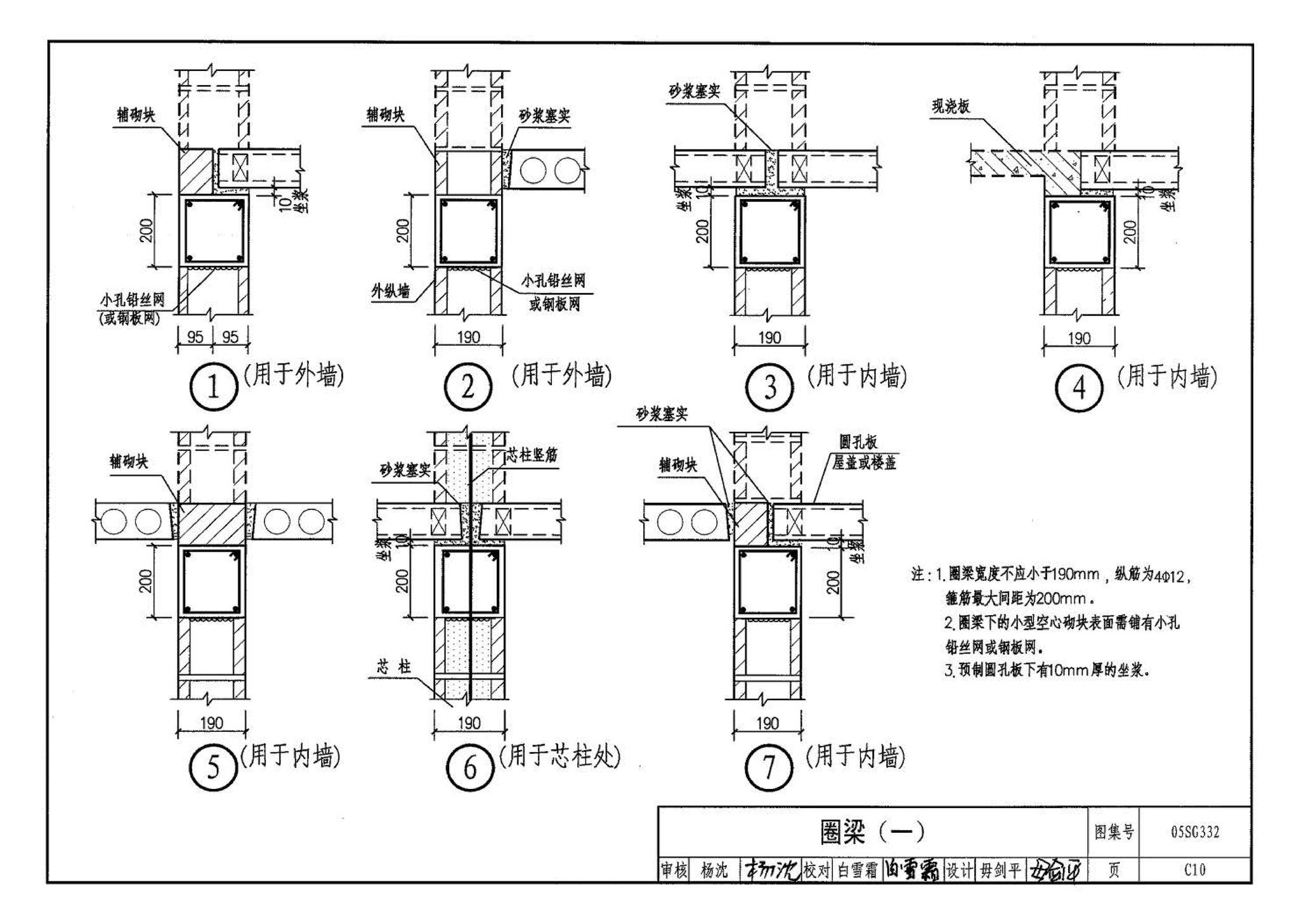 05SG332--小城镇住宅结构构件及构造