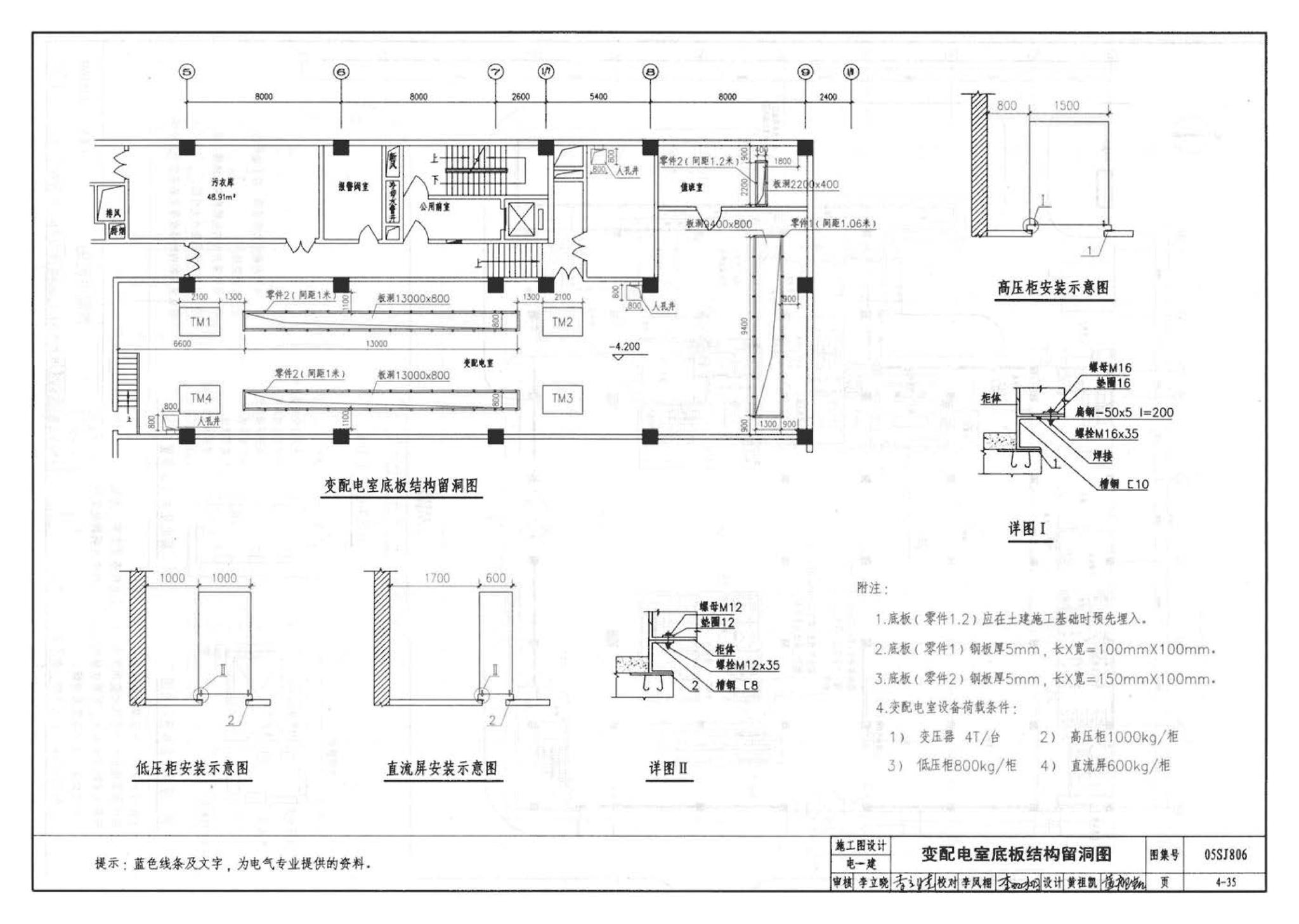 05SJ806--民用建筑工程设计互提资料深度及图样－建筑专业