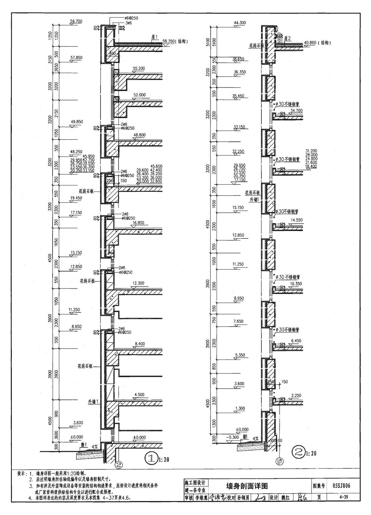 05SJ806--民用建筑工程设计互提资料深度及图样－建筑专业