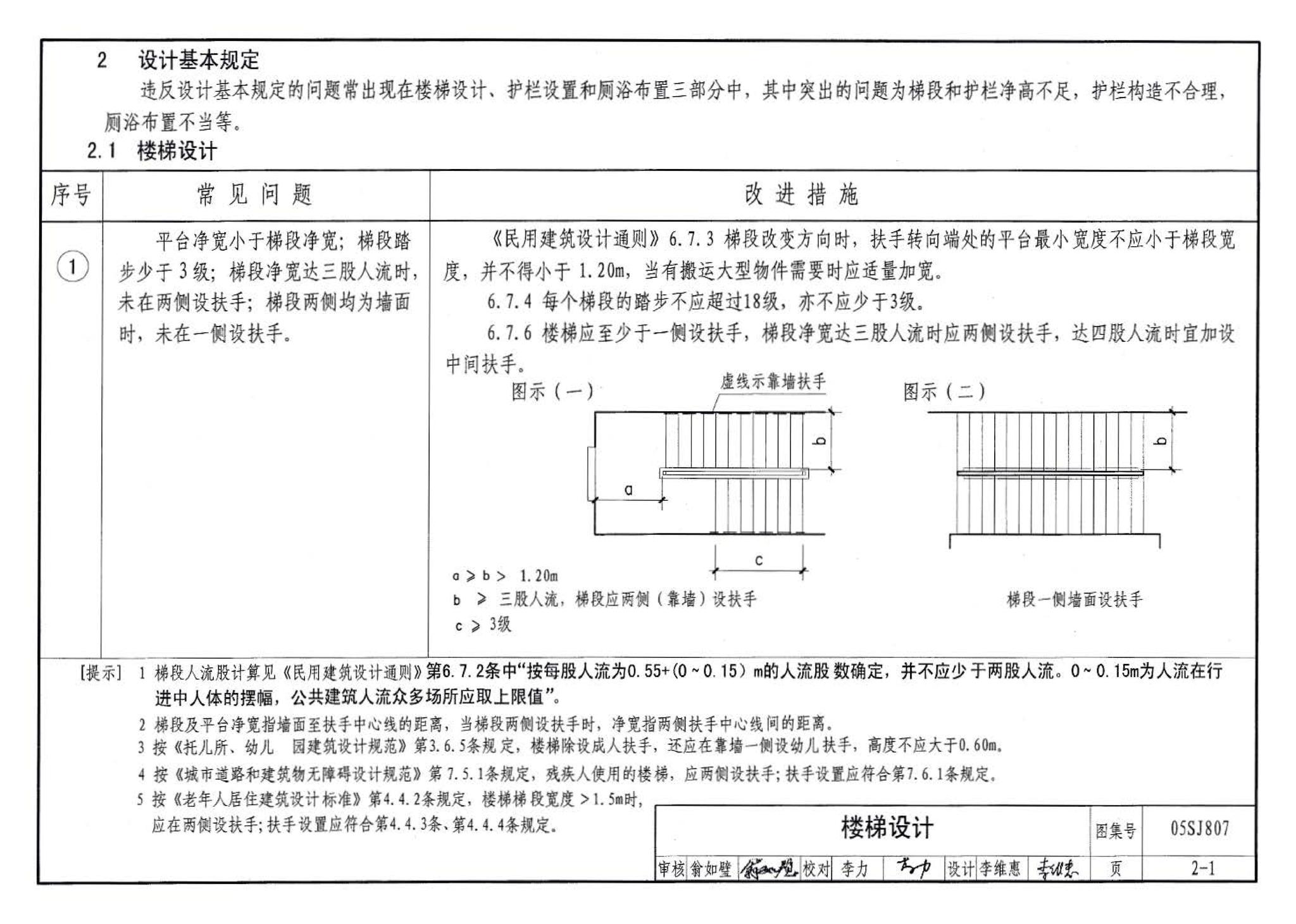 05SJ807--民用建筑工程设计常见问题分析及图示－建筑专业