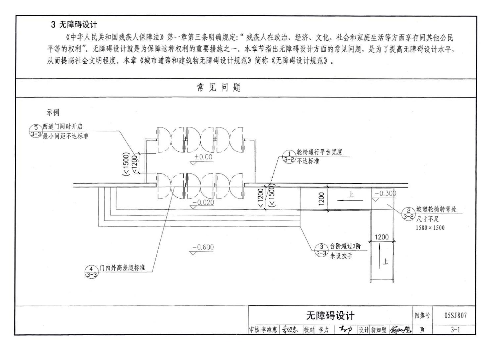 05SJ807--民用建筑工程设计常见问题分析及图示－建筑专业