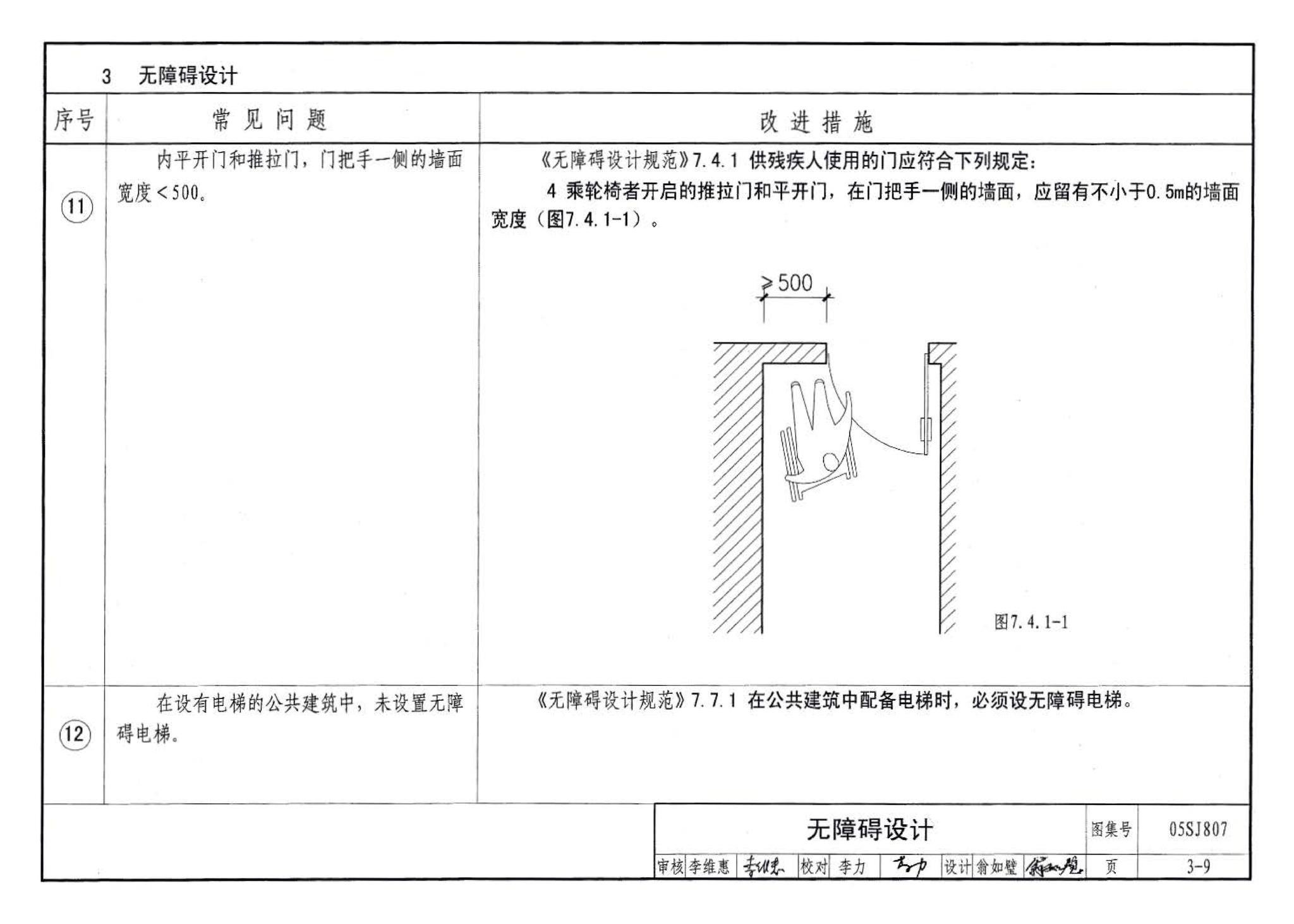 05SJ807--民用建筑工程设计常见问题分析及图示－建筑专业