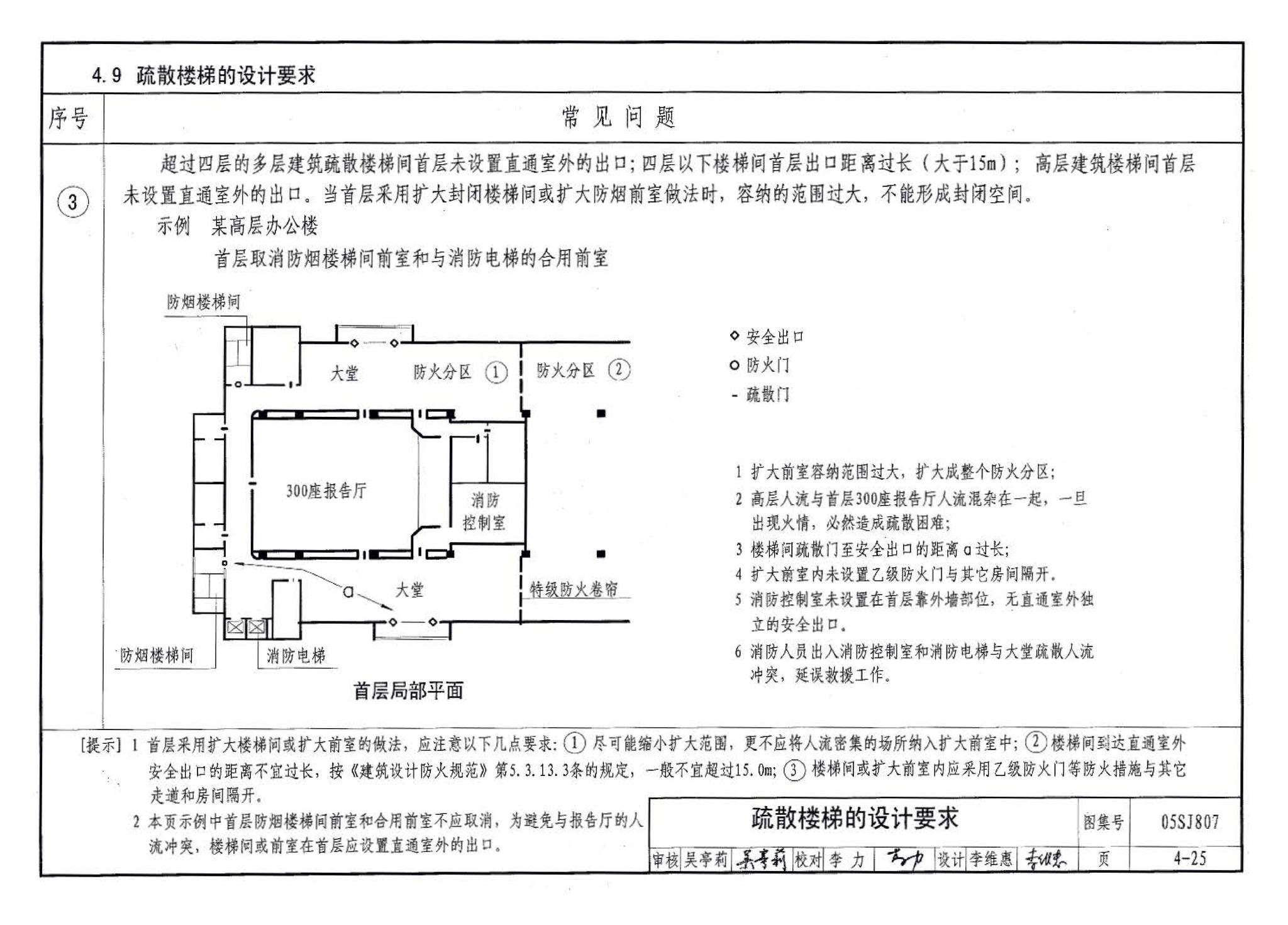 05SJ807--民用建筑工程设计常见问题分析及图示－建筑专业