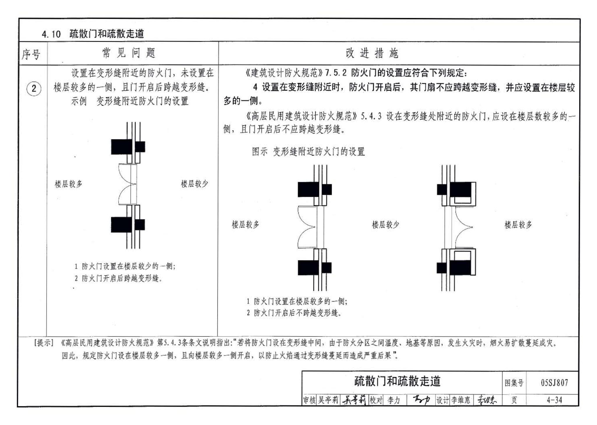 05SJ807--民用建筑工程设计常见问题分析及图示－建筑专业