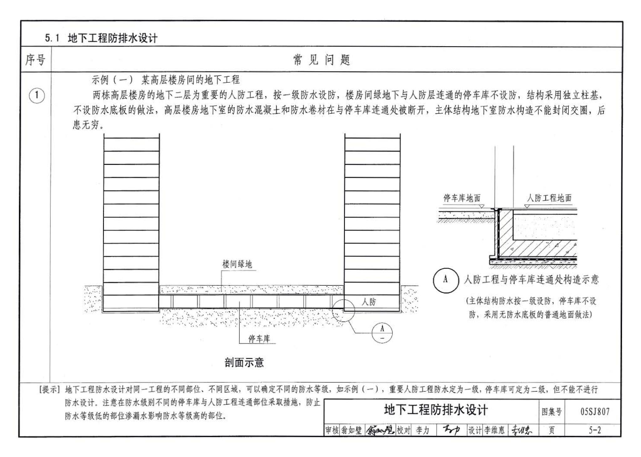 05SJ807--民用建筑工程设计常见问题分析及图示－建筑专业