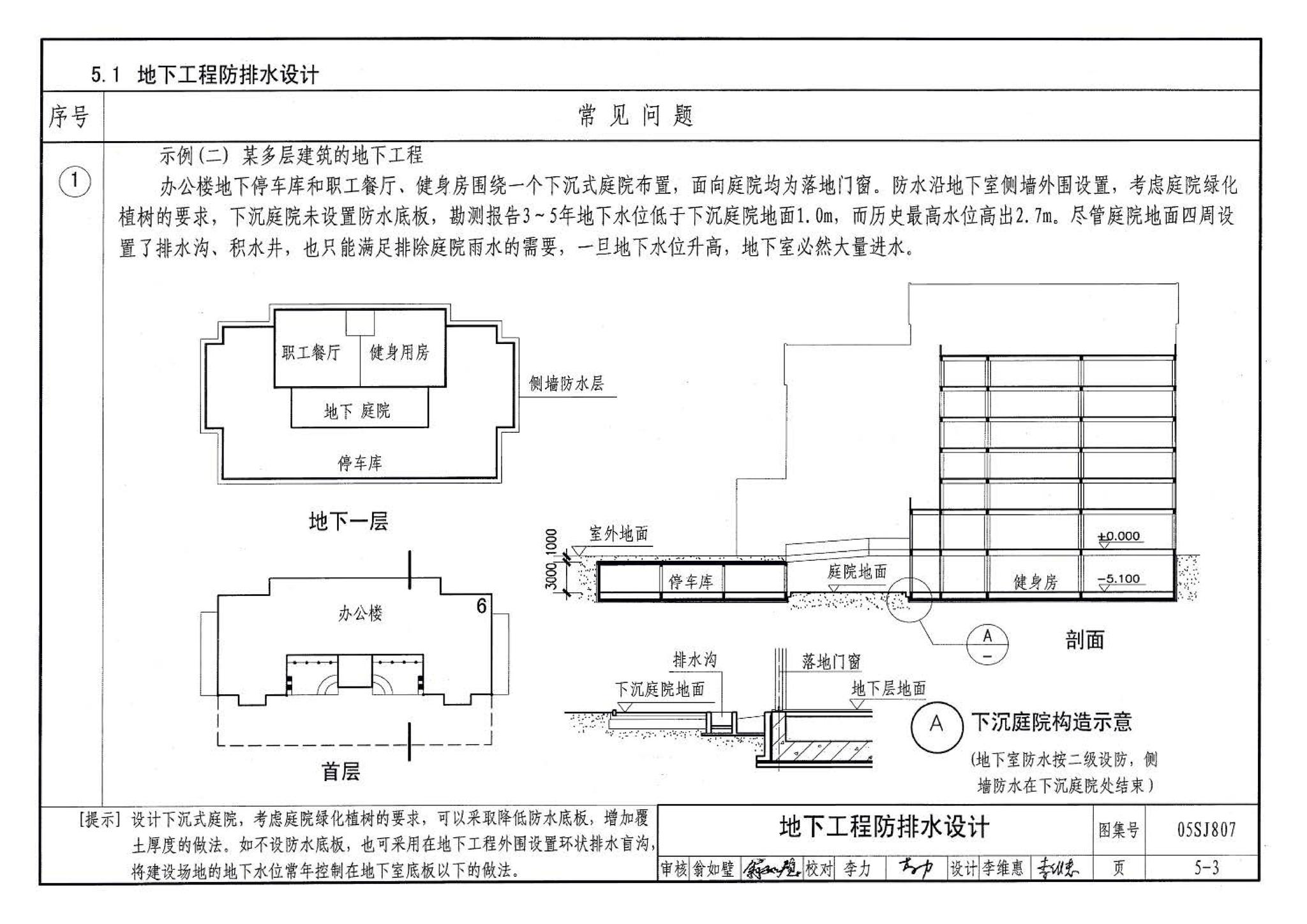 05SJ807--民用建筑工程设计常见问题分析及图示－建筑专业