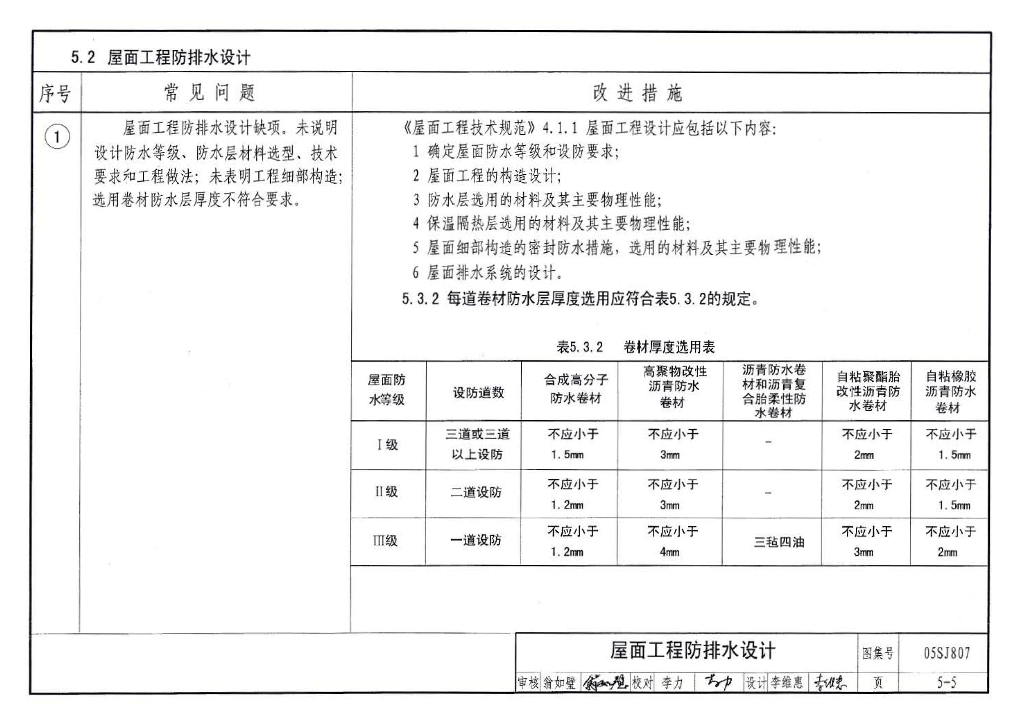 05SJ807--民用建筑工程设计常见问题分析及图示－建筑专业