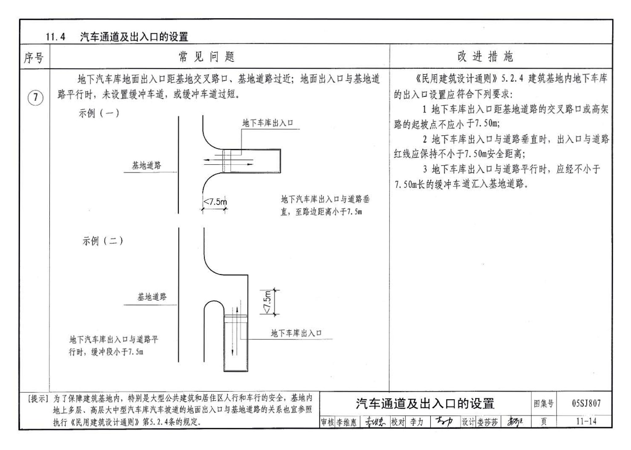 05SJ807--民用建筑工程设计常见问题分析及图示－建筑专业