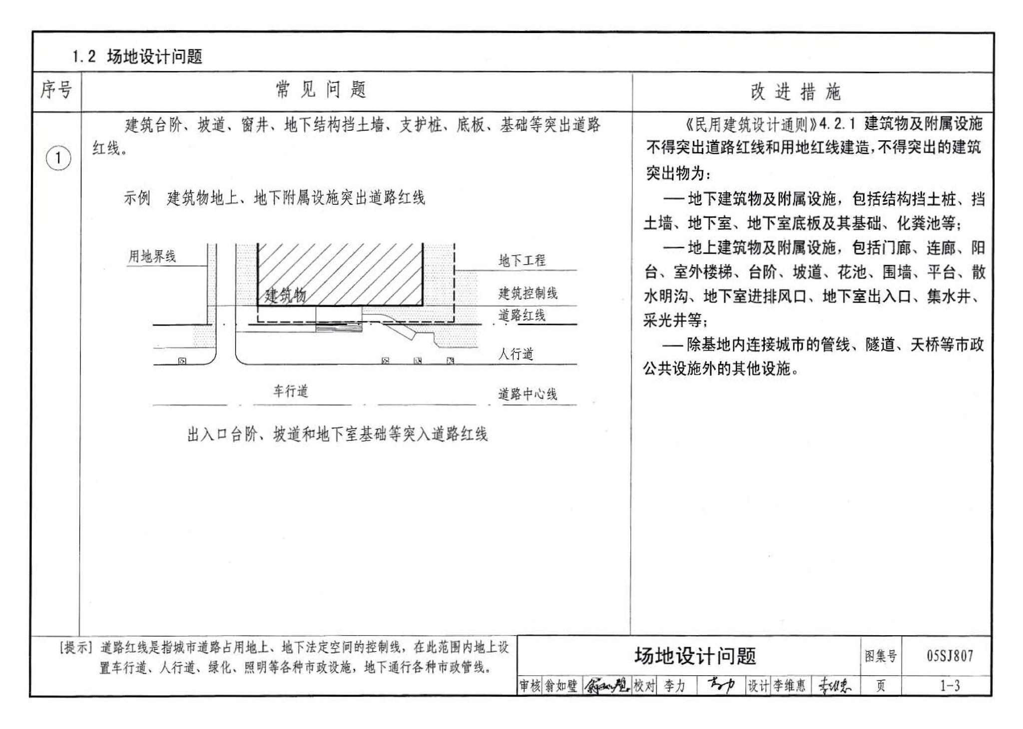 05SJ807--民用建筑工程设计常见问题分析及图示－建筑专业