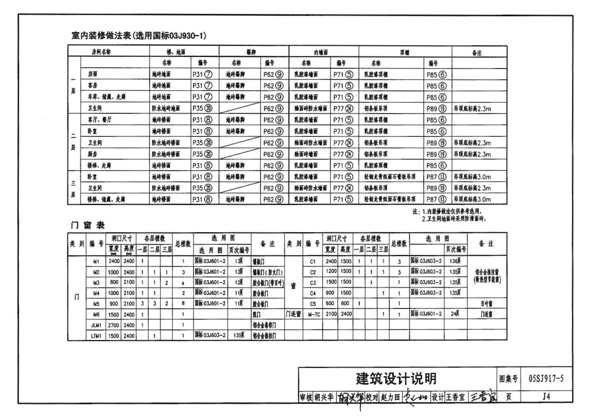 05SJ917-5--小城镇住宅通用（示范）设计--浙江绍兴地区