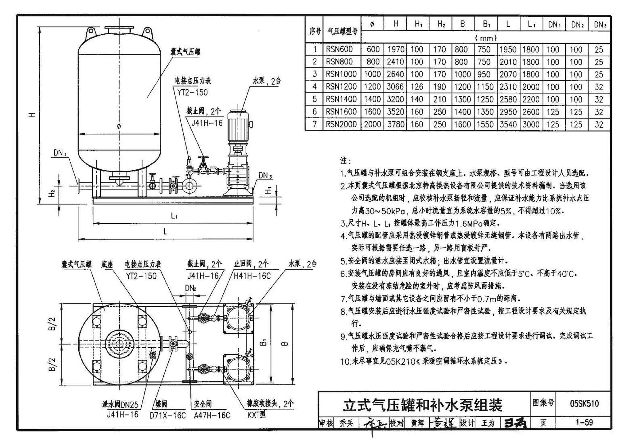 05SK510--小城镇住宅采暖通风设备选用与安装