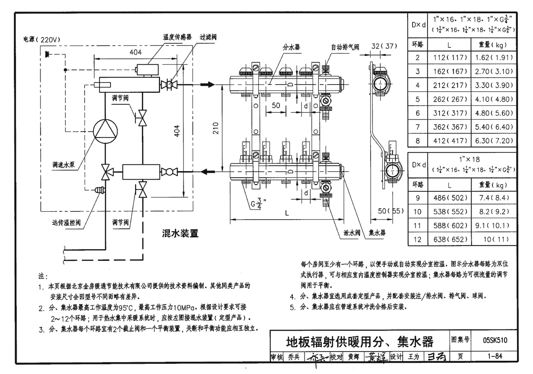 05SK510--小城镇住宅采暖通风设备选用与安装