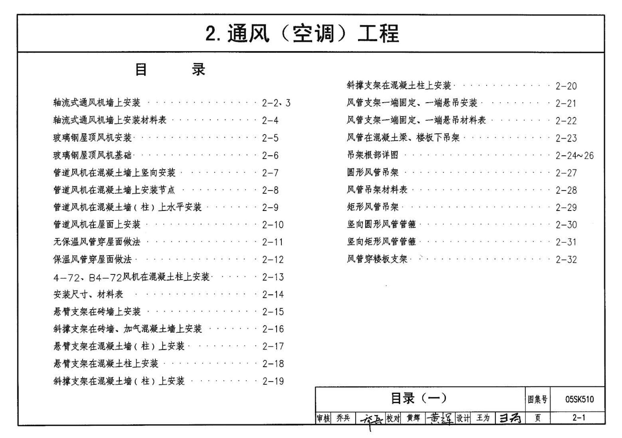 05SK510--小城镇住宅采暖通风设备选用与安装