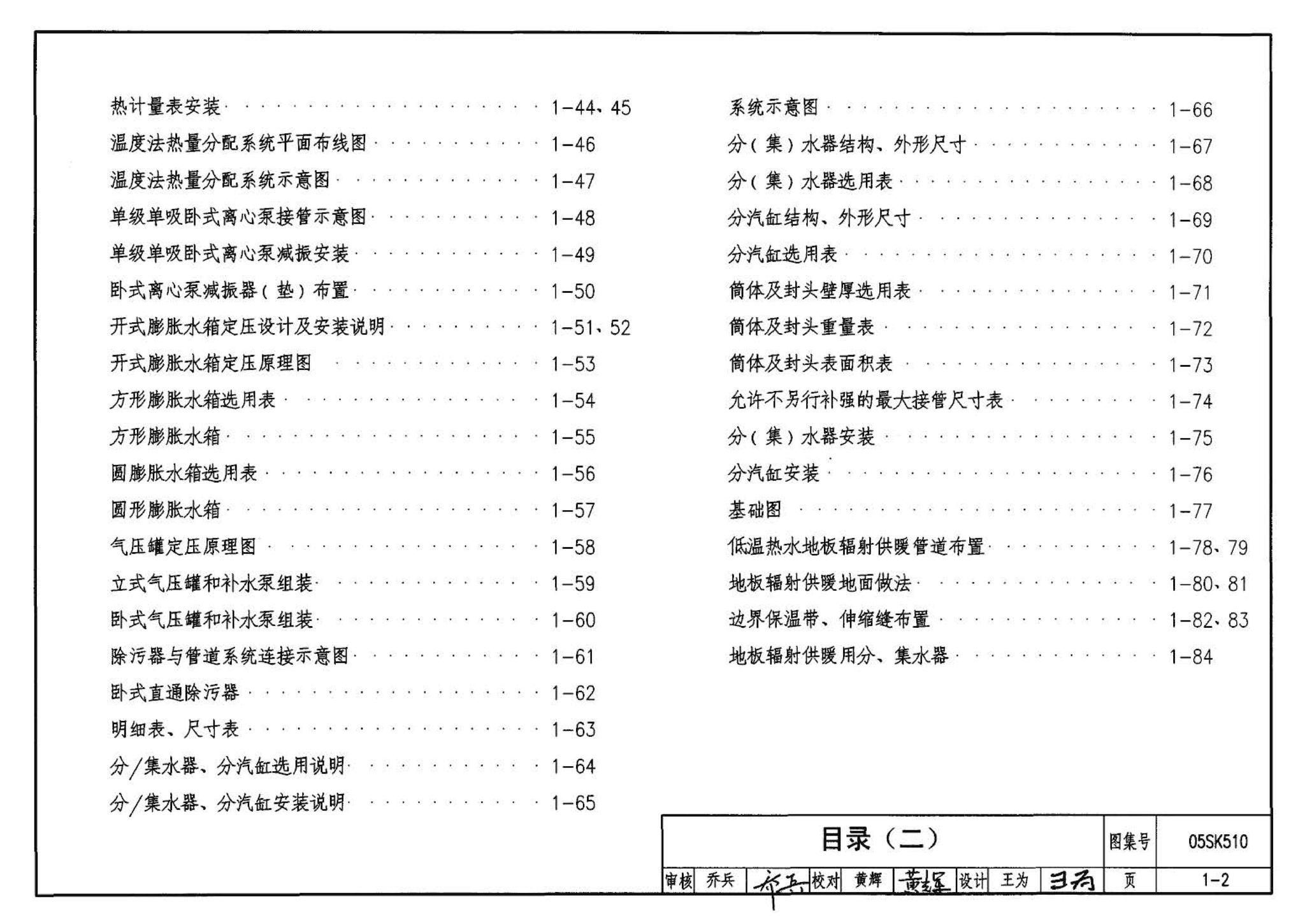 05SK510--小城镇住宅采暖通风设备选用与安装