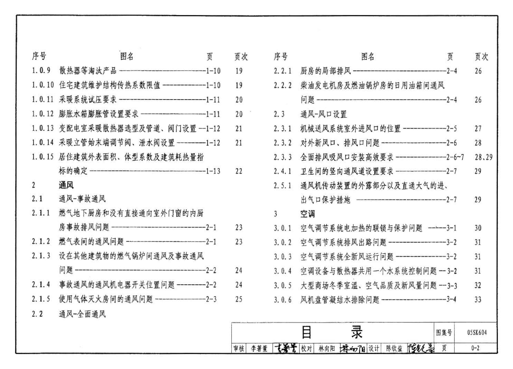 05SK604--民用建筑工程设计常见问题分析及图示－暖通空调及动力专业