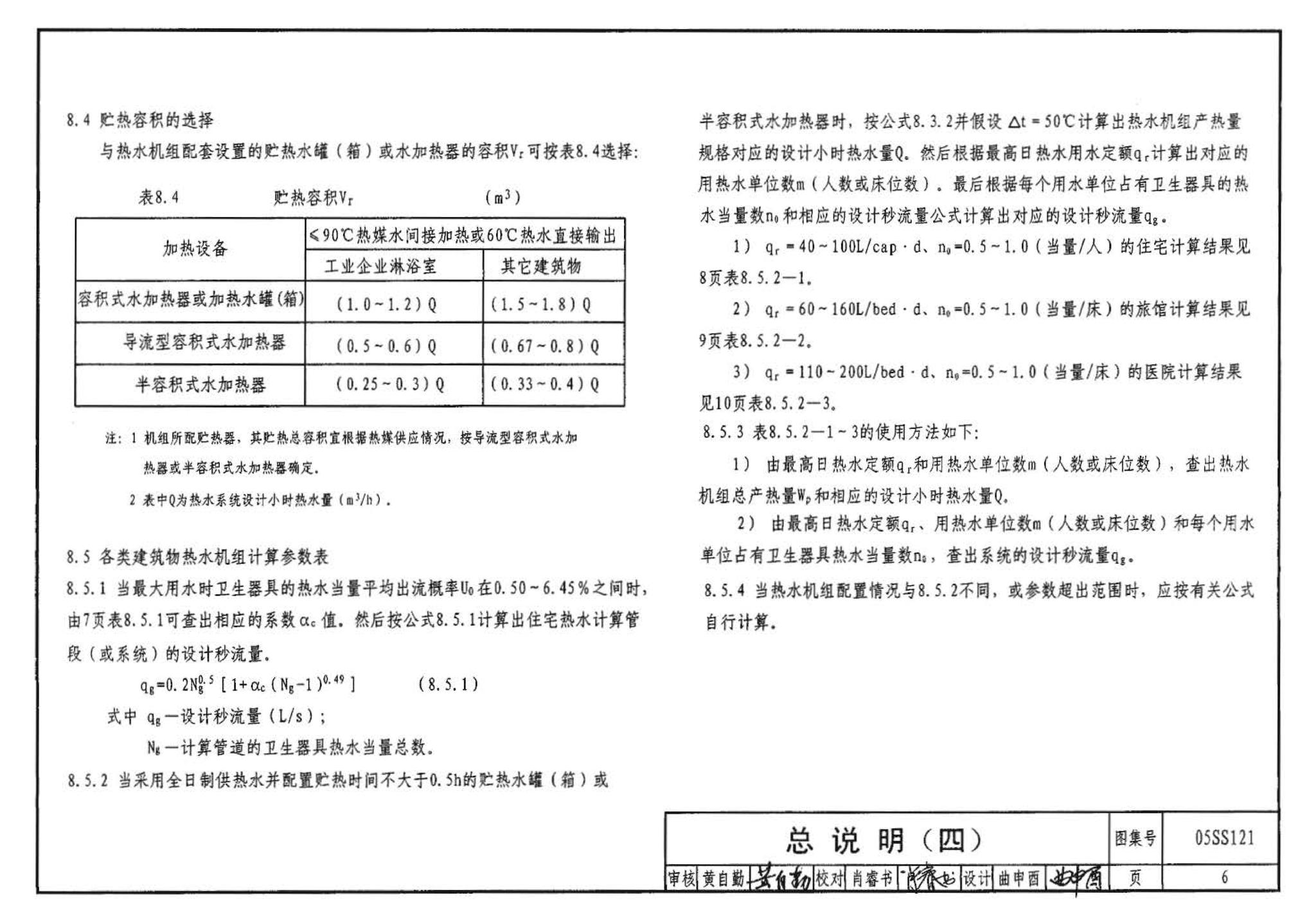 05SS121--热水机组选用与安装