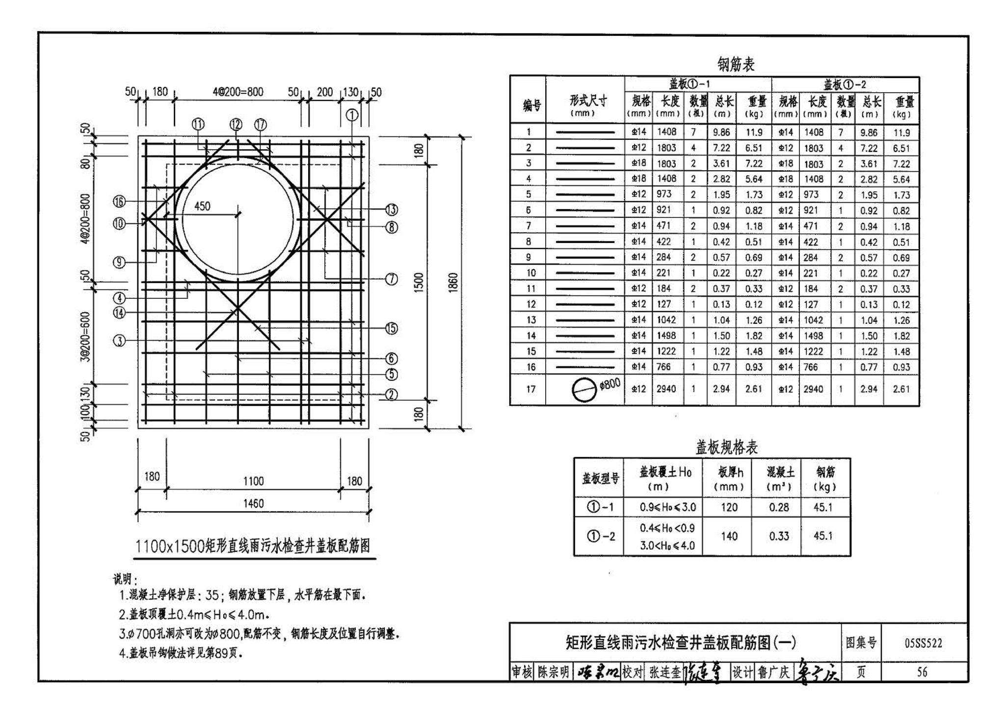 05SS522--混凝土模块式排水检查井