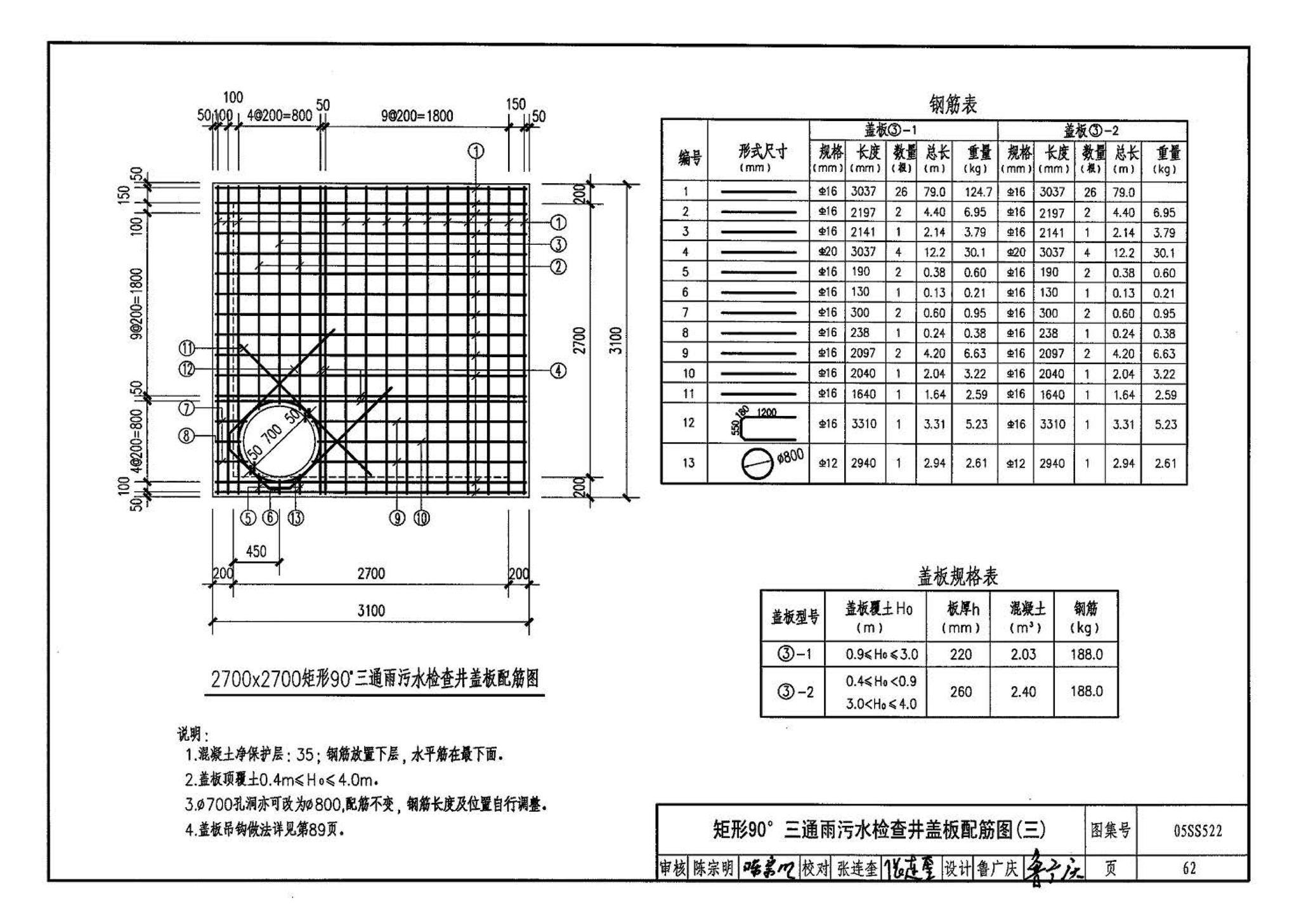 05SS522--混凝土模块式排水检查井