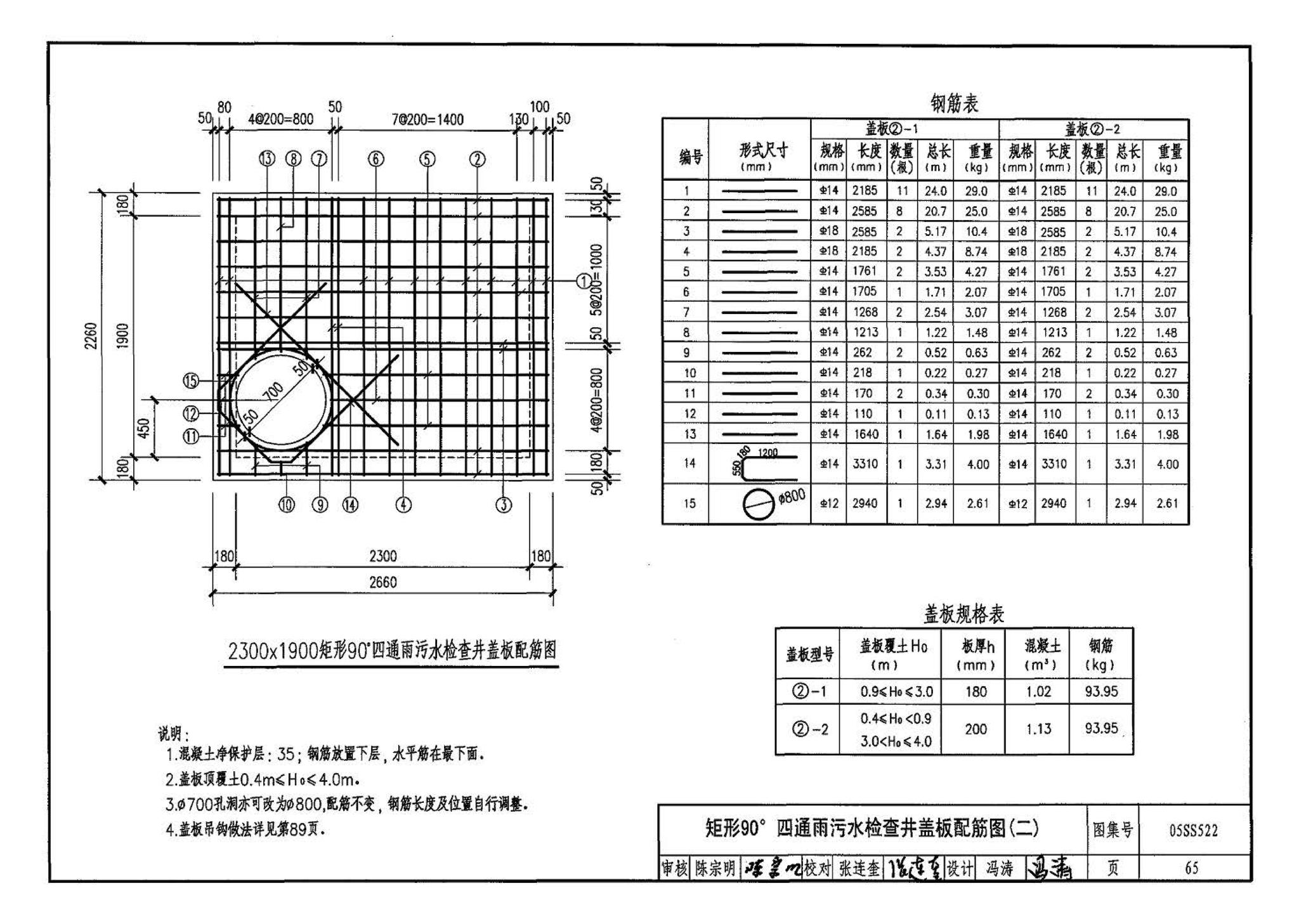 05SS522--混凝土模块式排水检查井