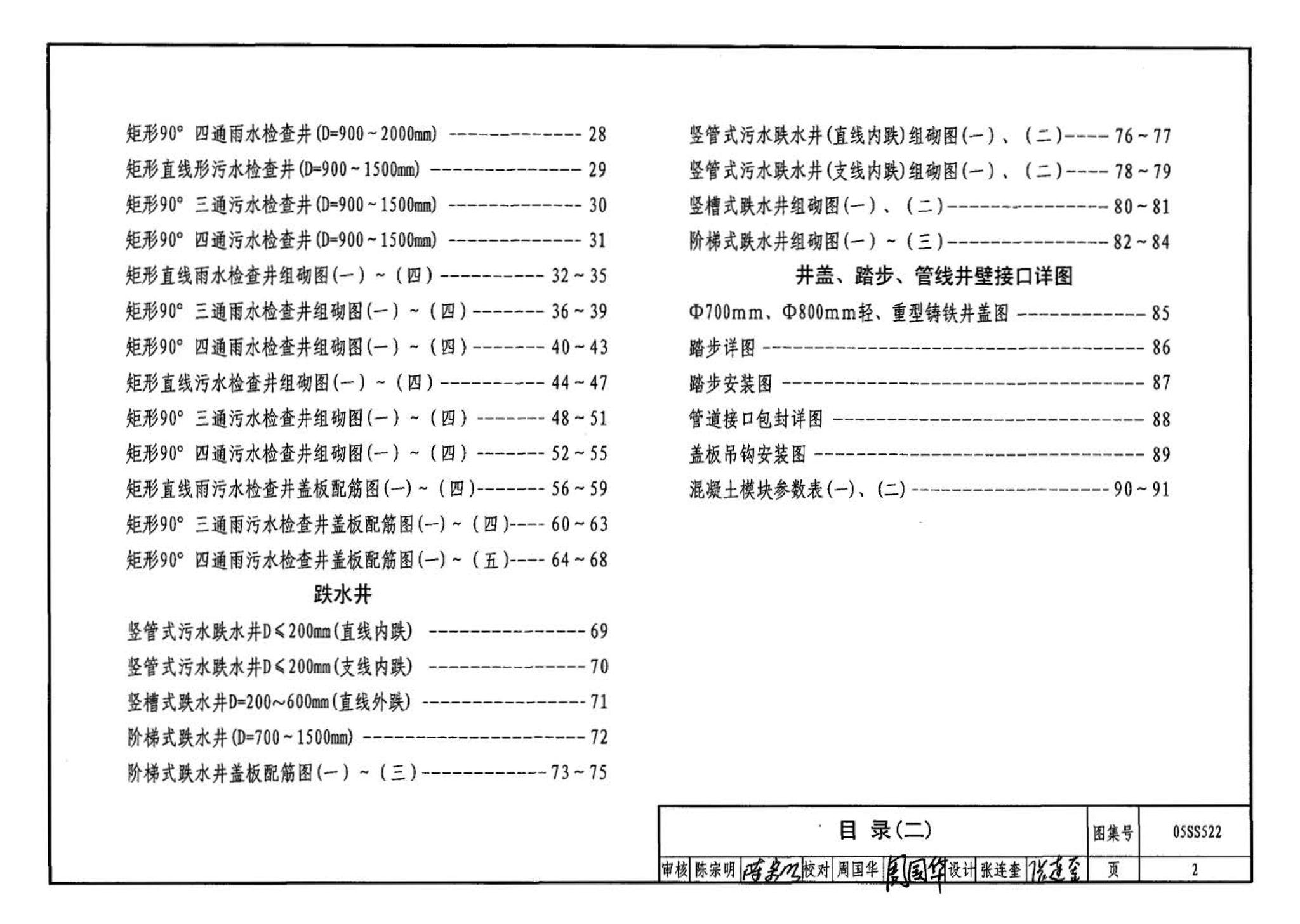 05SS522--混凝土模块式排水检查井