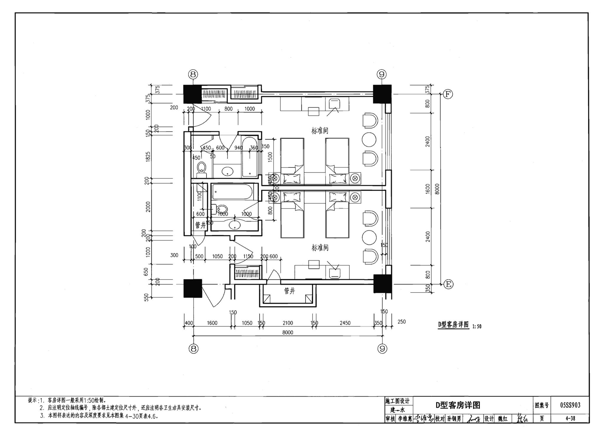 05SS903--民用建筑工程互提资料深度及图样－给水排水专业