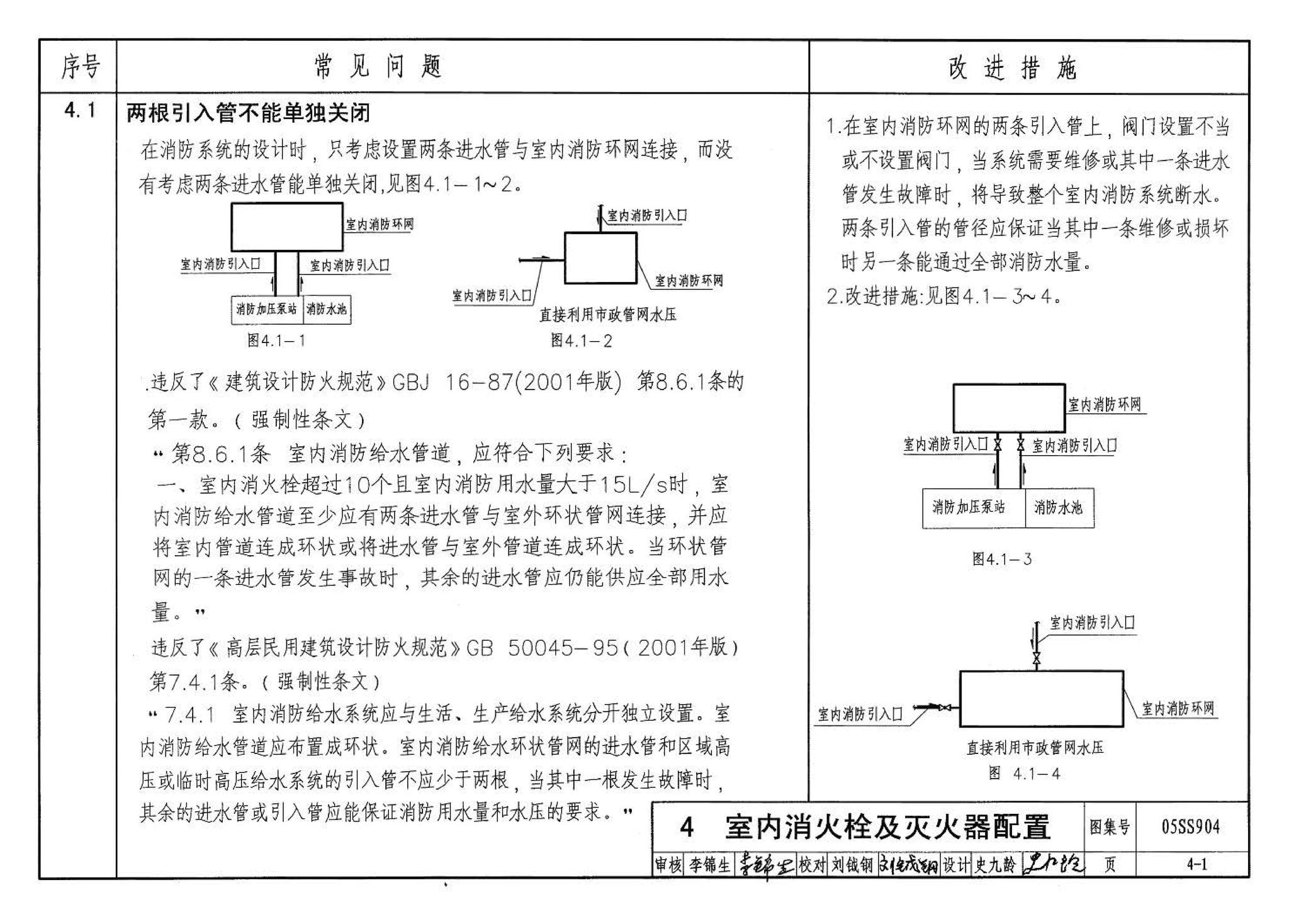 05SS904--民用建筑工程设计常见问题分析及图示－给水排水专业