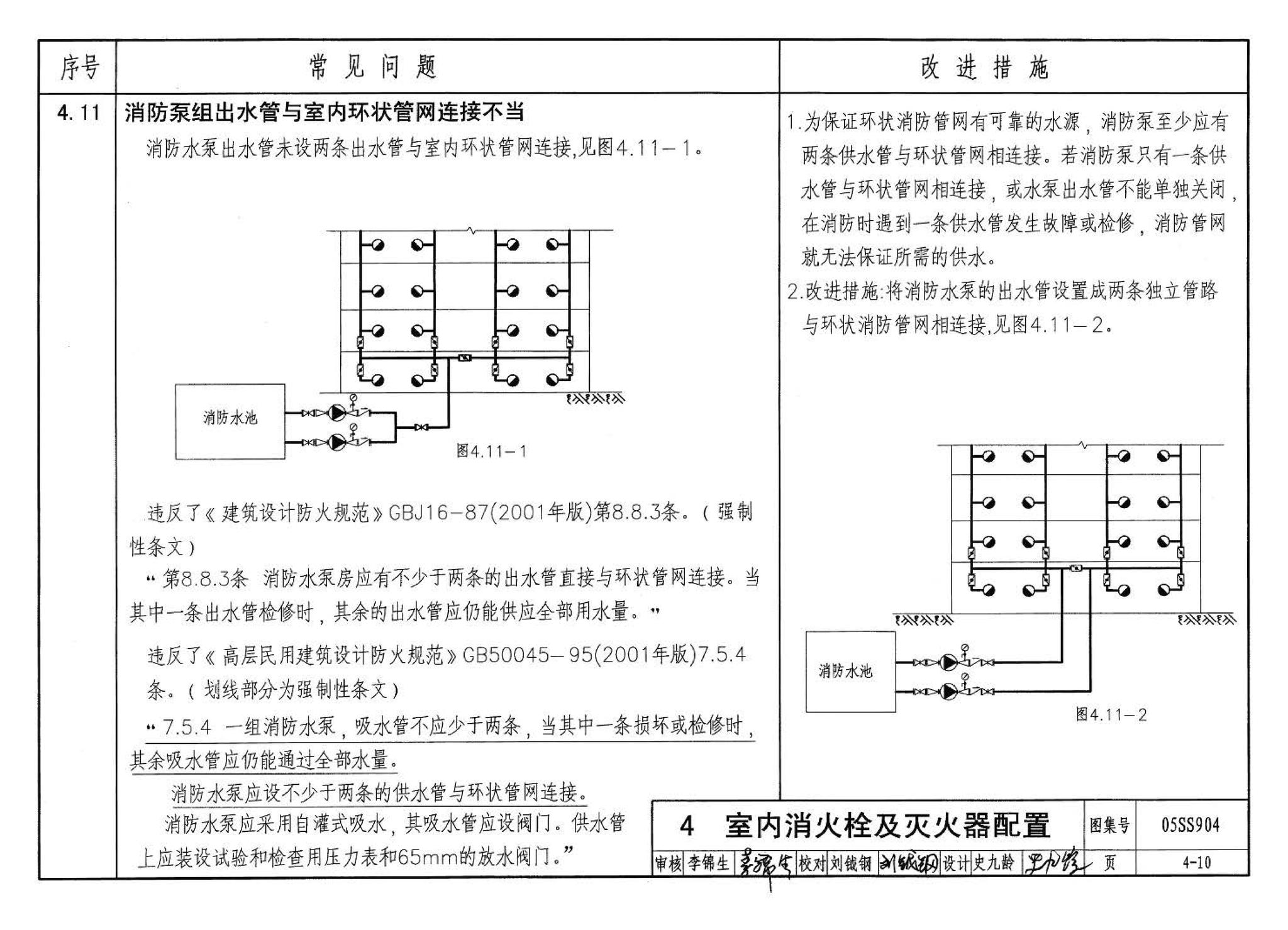 05SS904--民用建筑工程设计常见问题分析及图示－给水排水专业