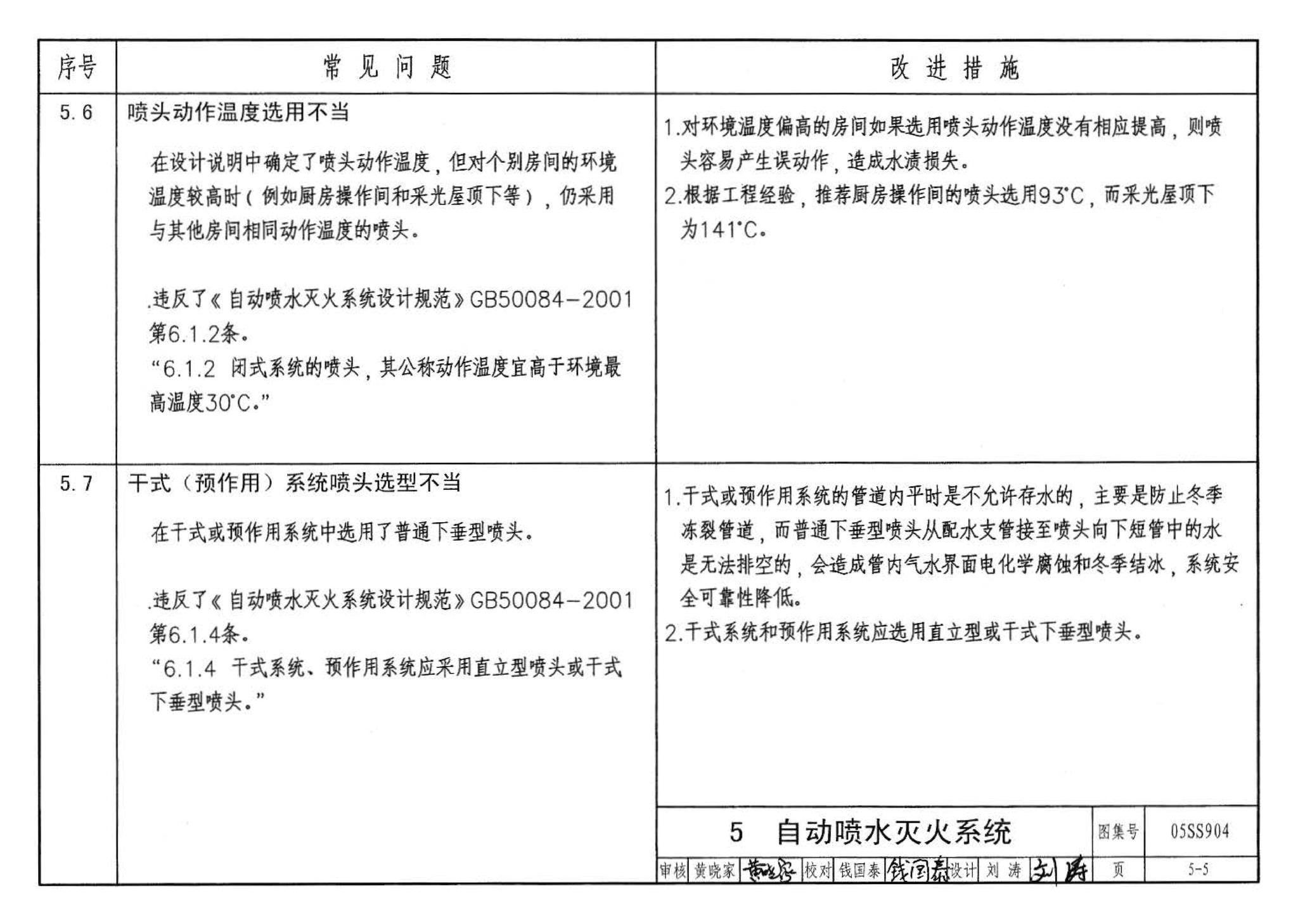 05SS904--民用建筑工程设计常见问题分析及图示－给水排水专业