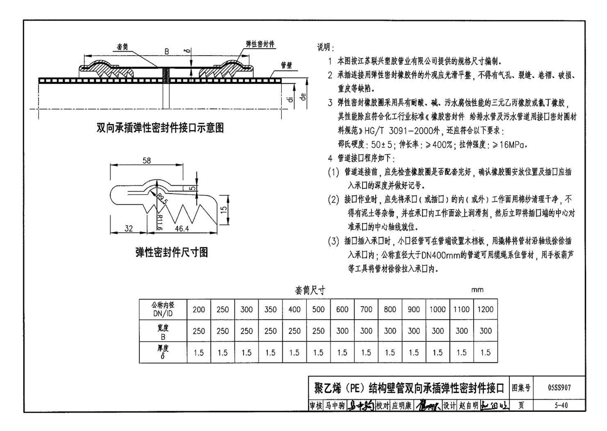 05SS907--小城镇住宅给水排水设施选用与安装