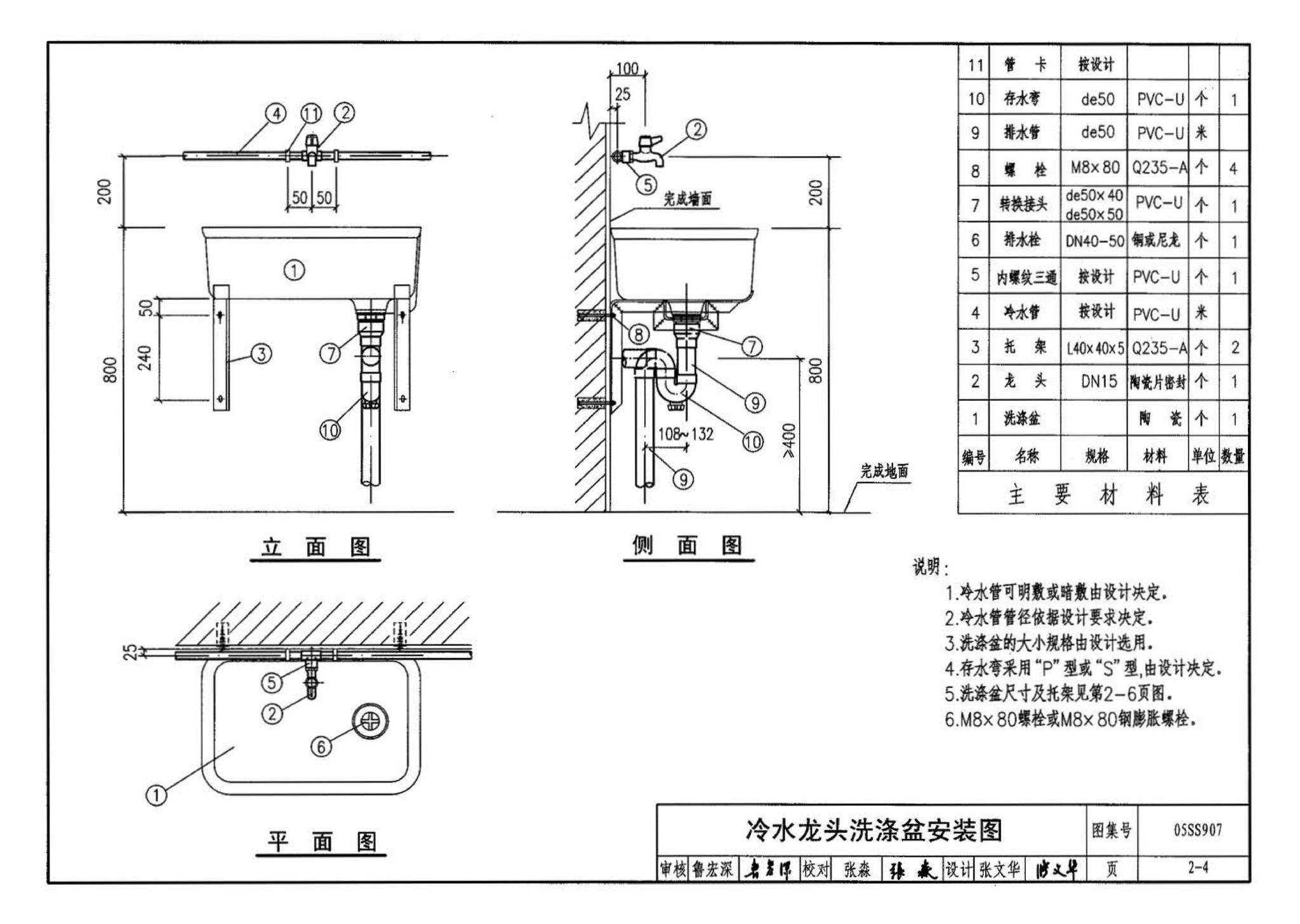 05SS907--小城镇住宅给水排水设施选用与安装