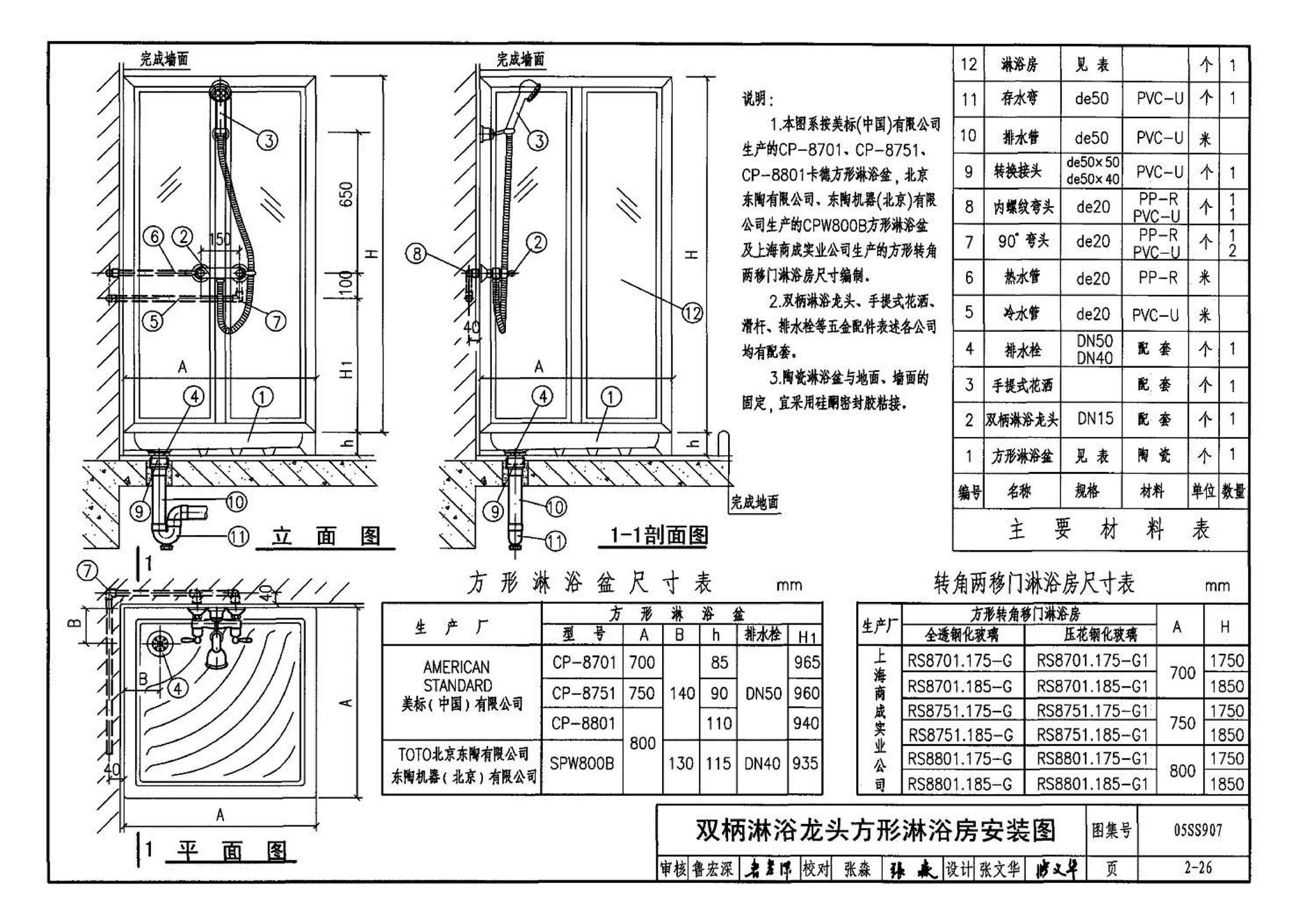 05SS907--小城镇住宅给水排水设施选用与安装