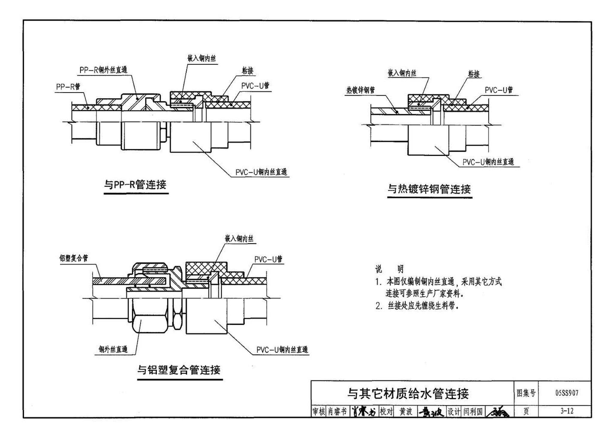 05SS907--小城镇住宅给水排水设施选用与安装