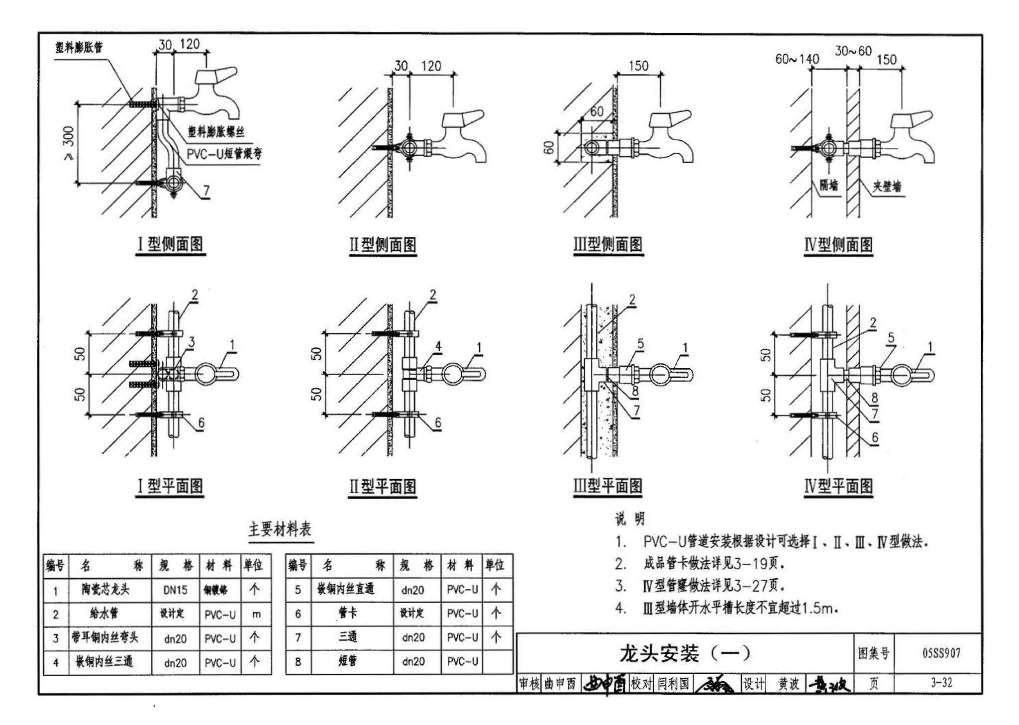 05SS907--小城镇住宅给水排水设施选用与安装