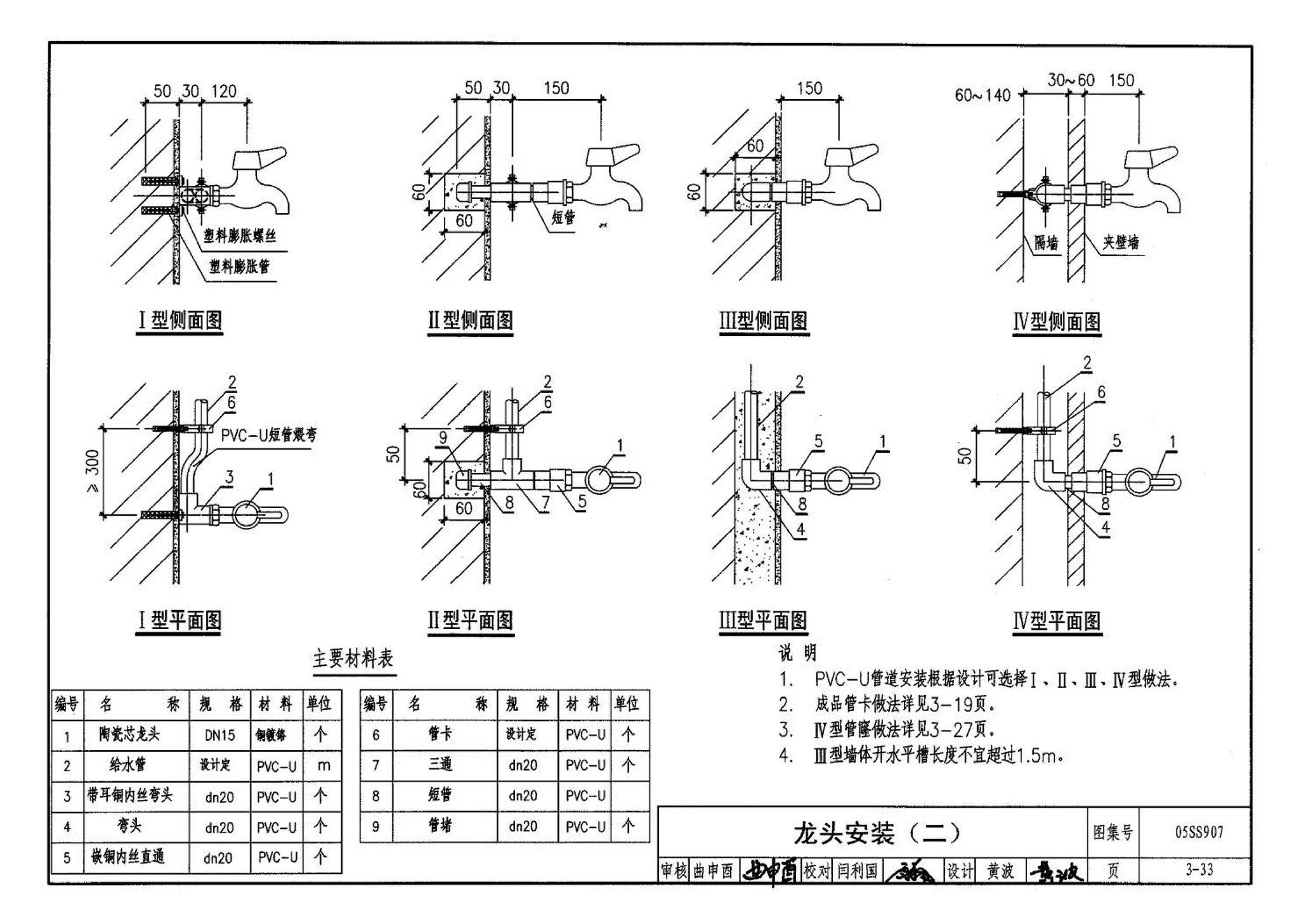 05SS907--小城镇住宅给水排水设施选用与安装