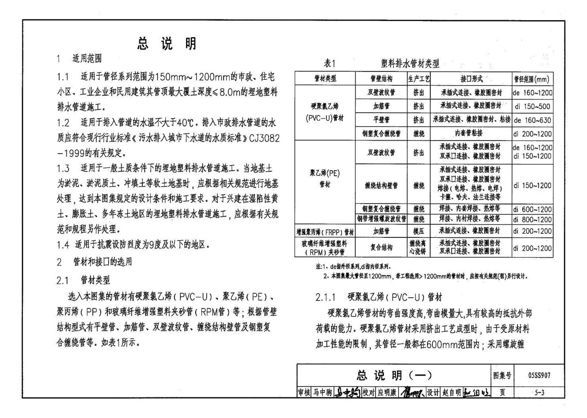 05SS907--小城镇住宅给水排水设施选用与安装