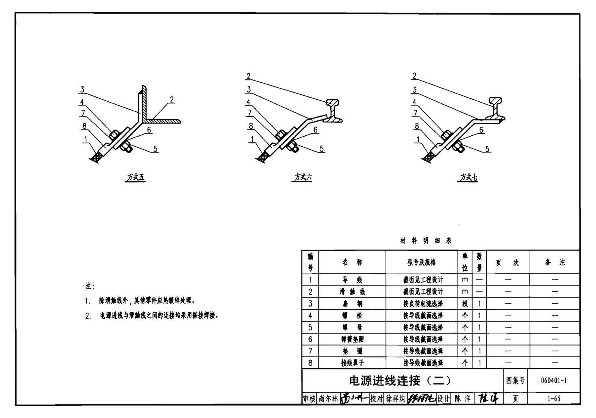 06D401-1--吊车供电线路安装