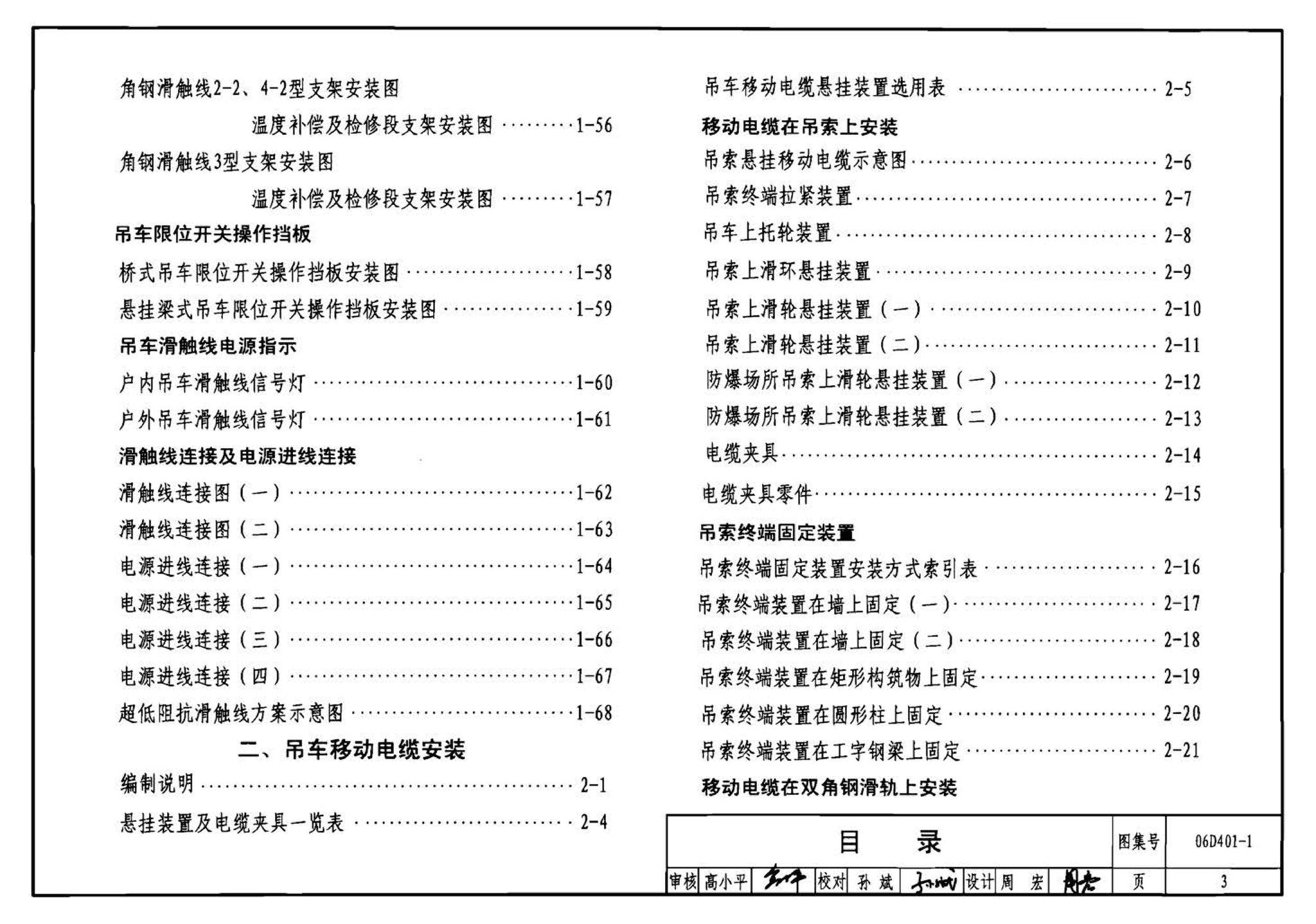 06D401-1--吊车供电线路安装