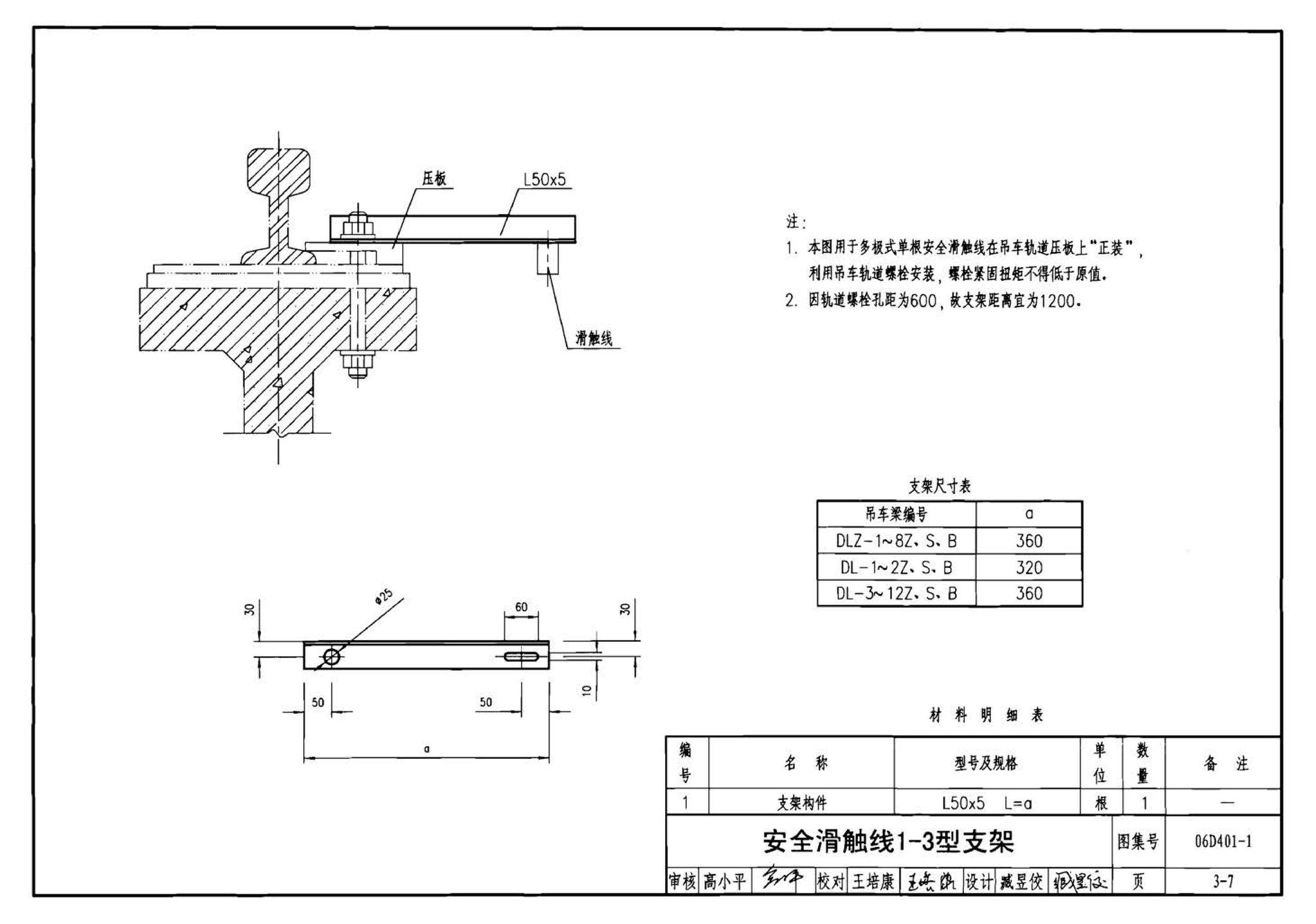 06D401-1--吊车供电线路安装