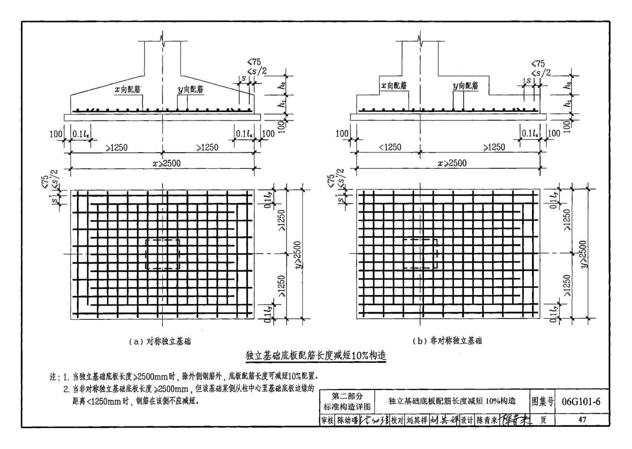 06G101-6--混凝土结构施工图平面整体表示方法制图规则和构造详图（独立基础、条形基础、桩基承台）