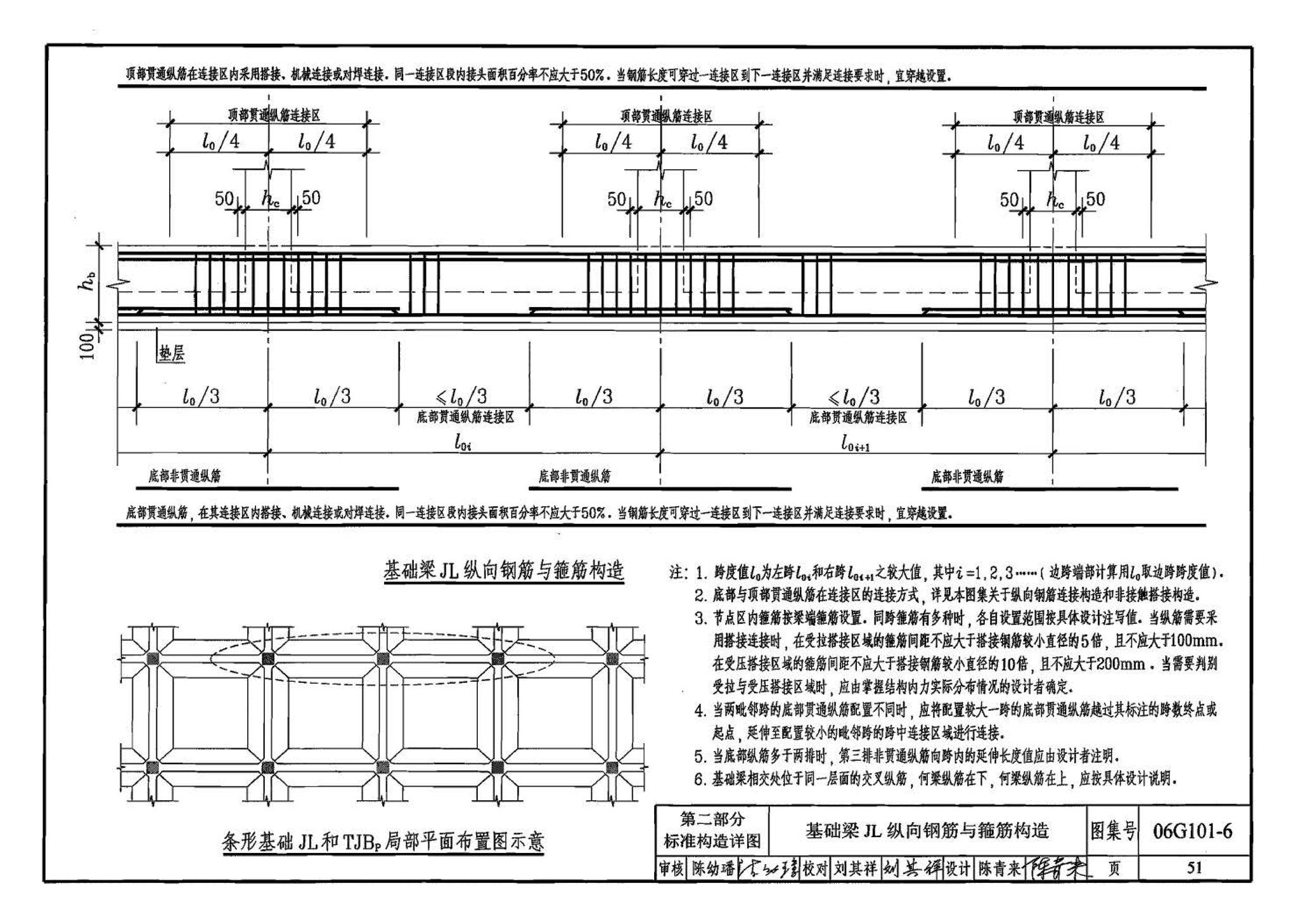 06G101-6--混凝土结构施工图平面整体表示方法制图规则和构造详图（独立基础、条形基础、桩基承台）