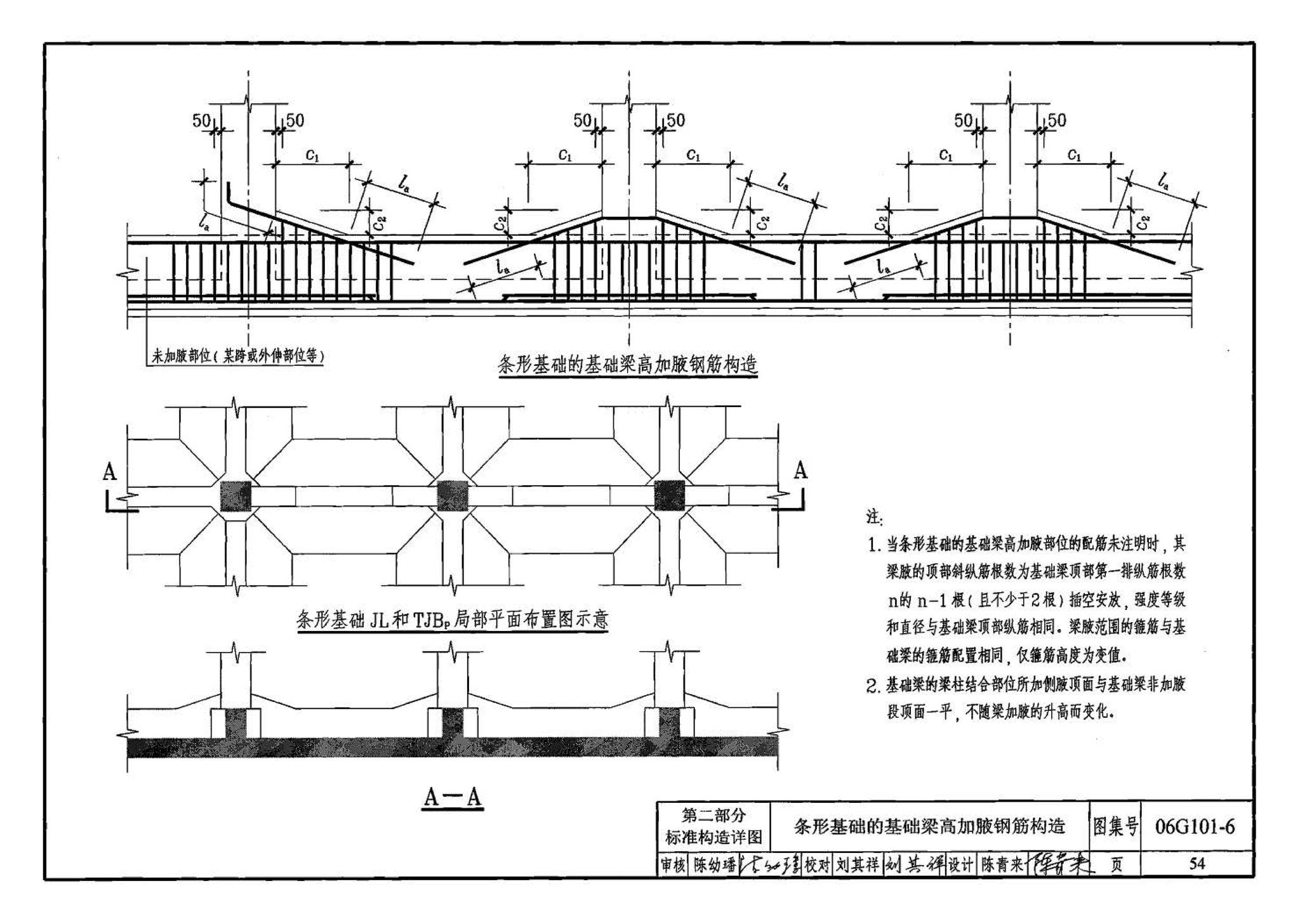 06G101-6--混凝土结构施工图平面整体表示方法制图规则和构造详图（独立基础、条形基础、桩基承台）