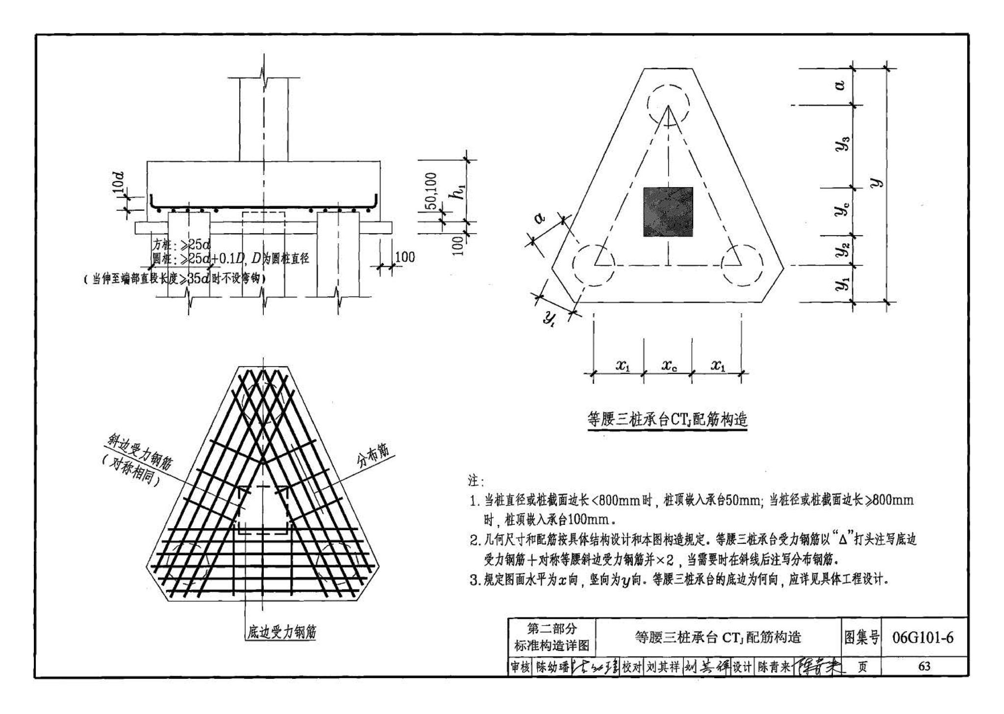 06G101-6--混凝土结构施工图平面整体表示方法制图规则和构造详图（独立基础、条形基础、桩基承台）